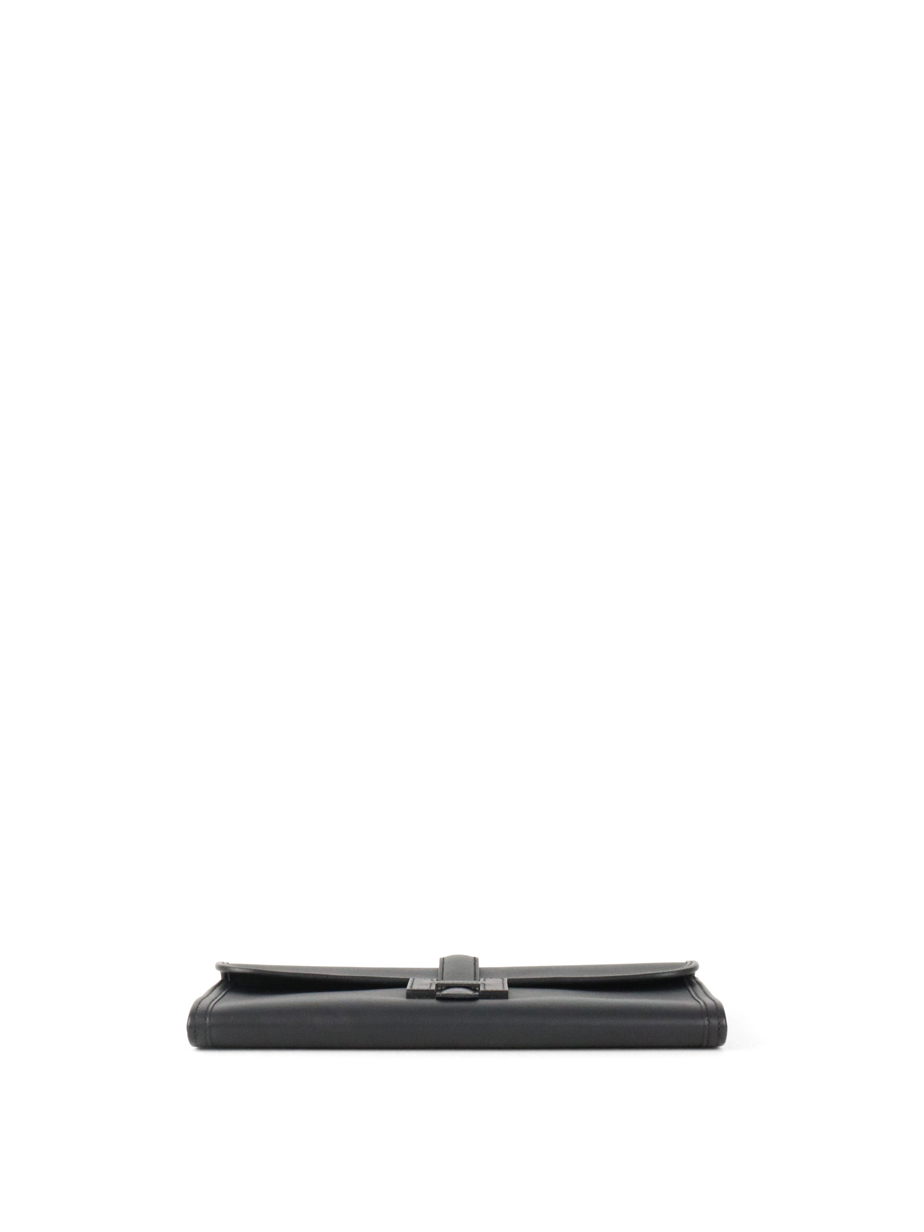 Hermes Noir Swift Jige Elan 29 Clutch