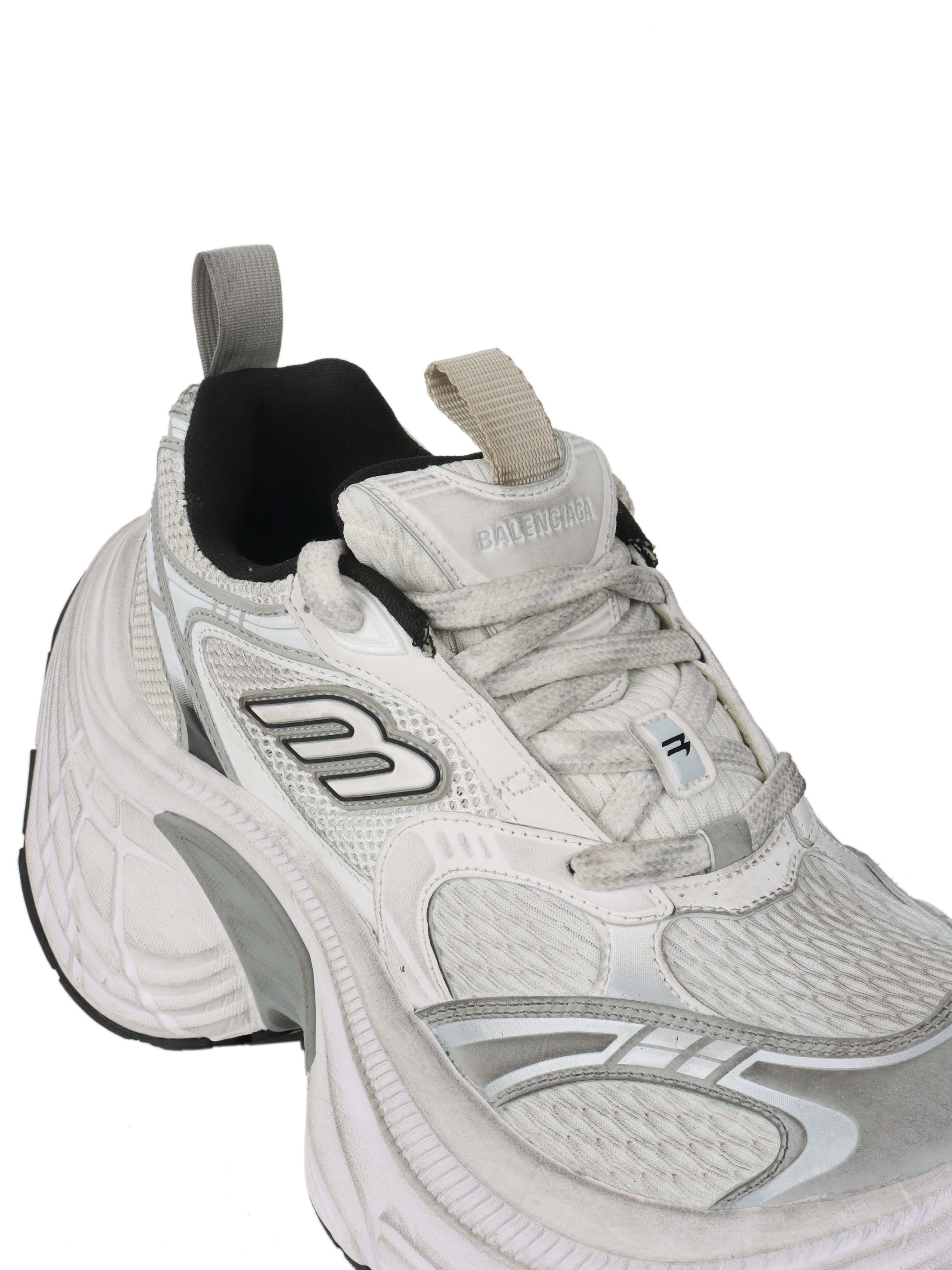 Balenciaga White  Grey 10XL Sneakers.