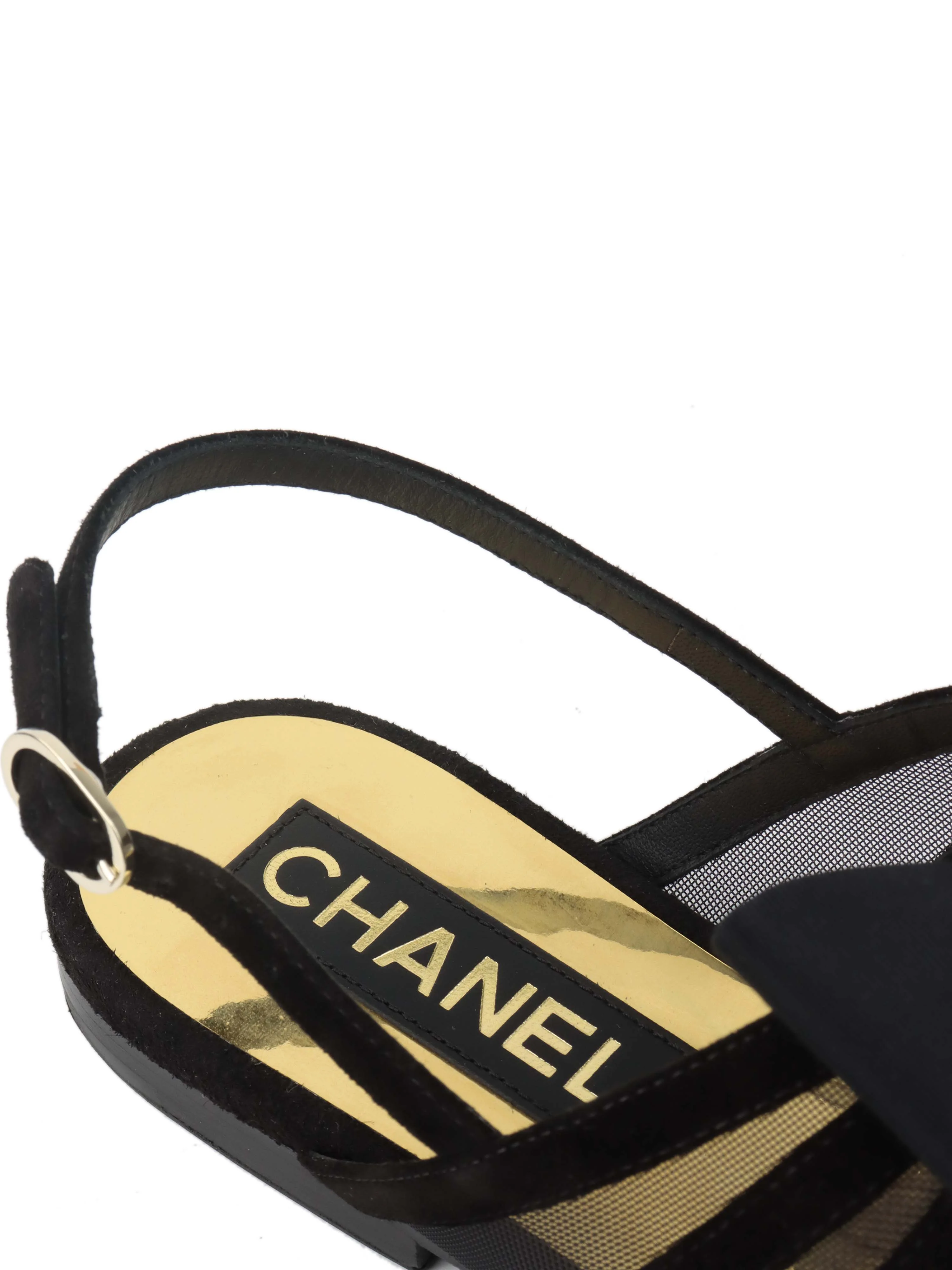Chanel Black Sandals 38.