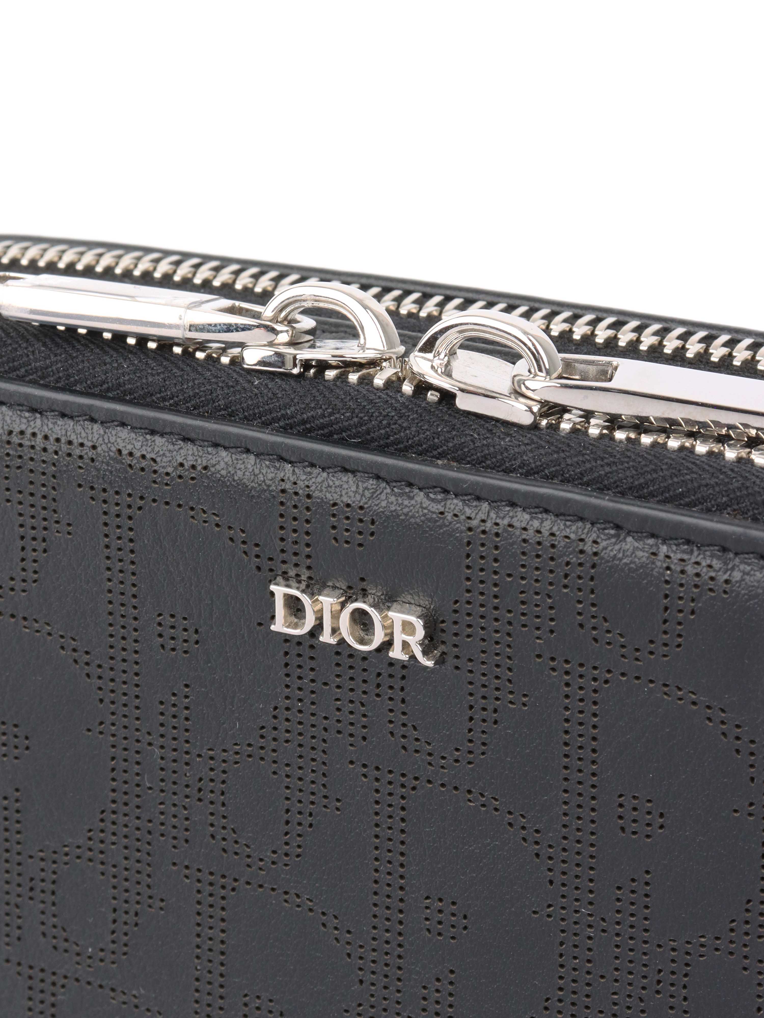 Dior Black Monogram Double Zip Camera Bag.