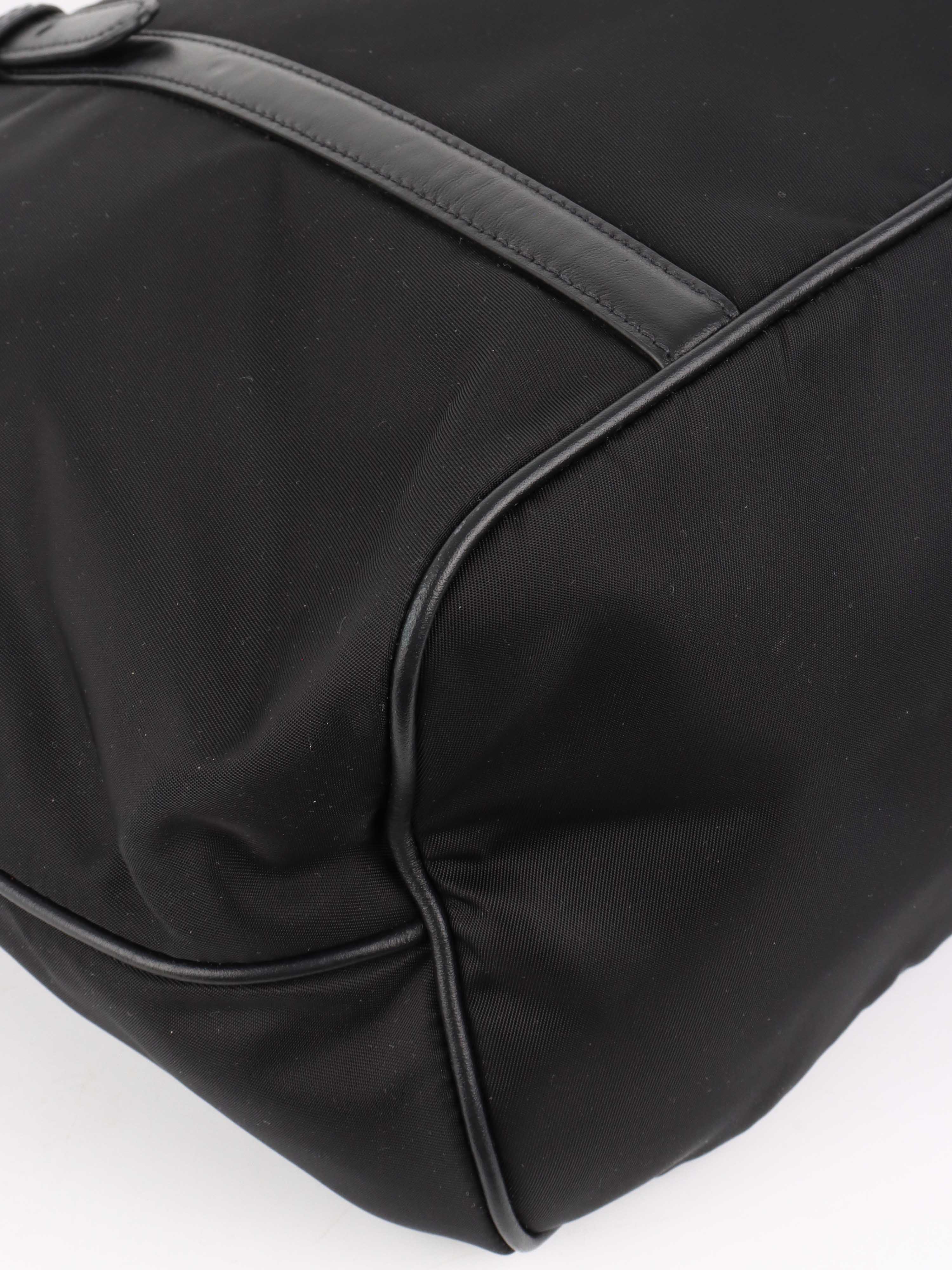 Prada Black Nylon Tote.