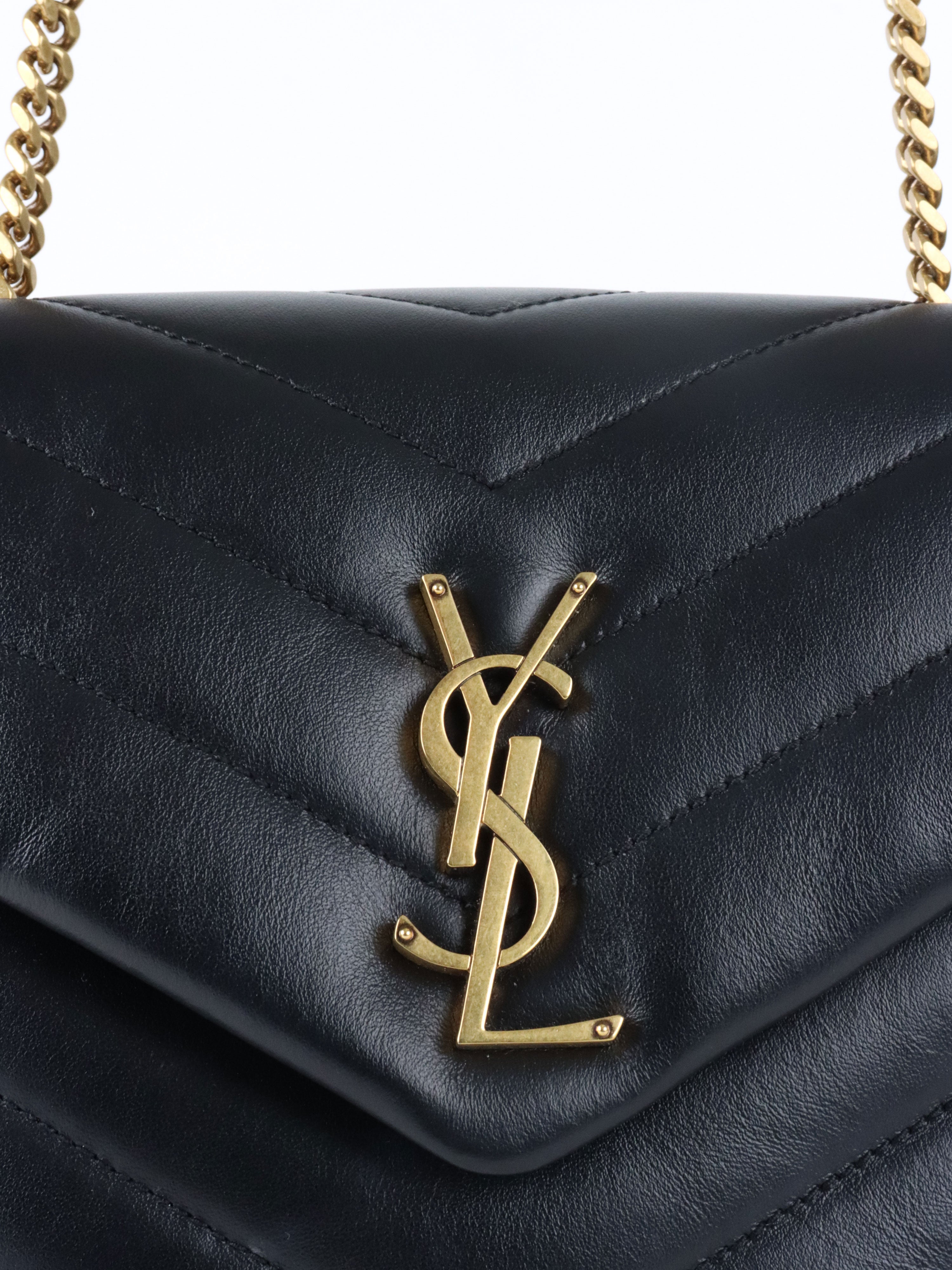 Saint Laurent Small Black LouLou Shouder Bag GHW