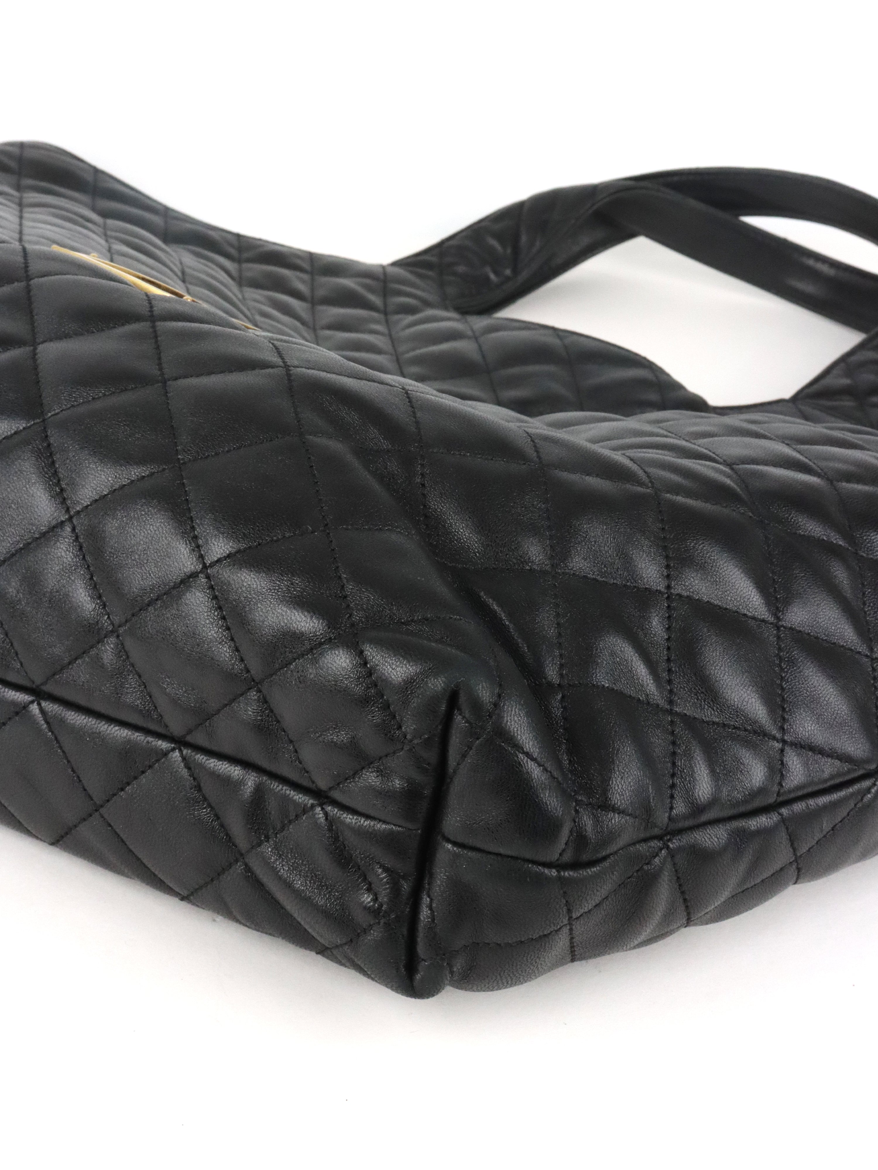 Saint Laurent Black Icare Maxi Shopping Bag