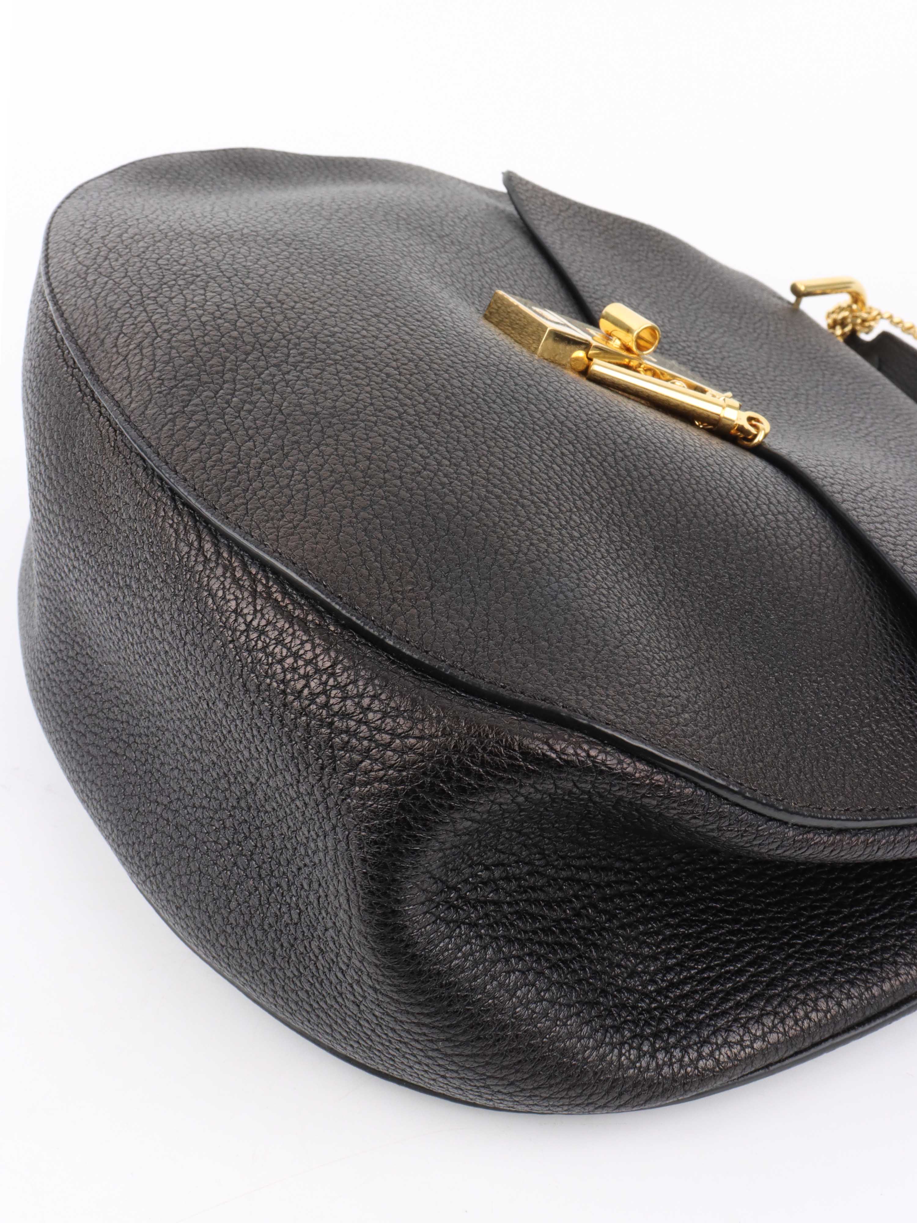 Chloe Black Large Drew Bag.