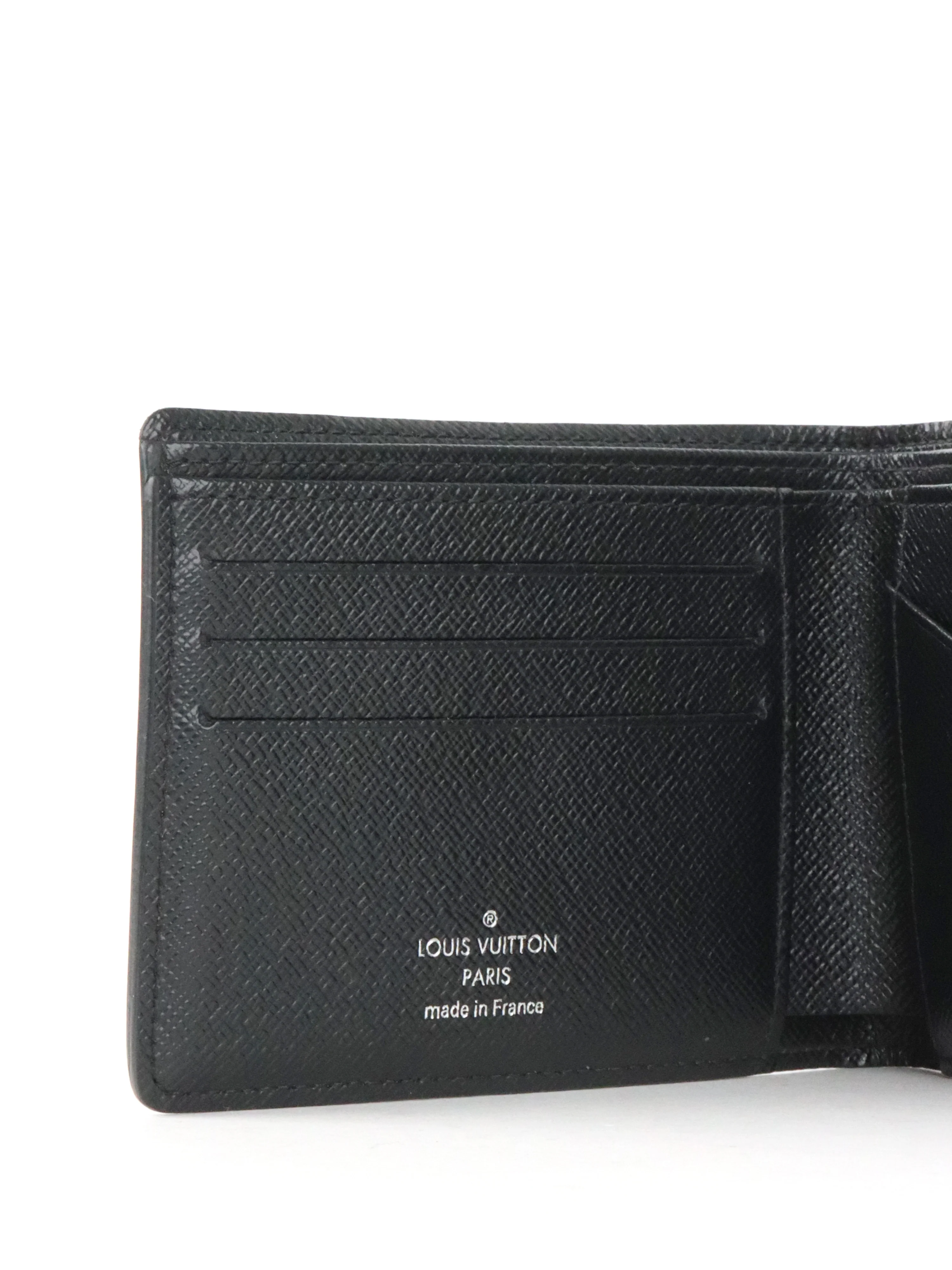 Louis Vuitton Black Damier Ebene Multiple Wallet