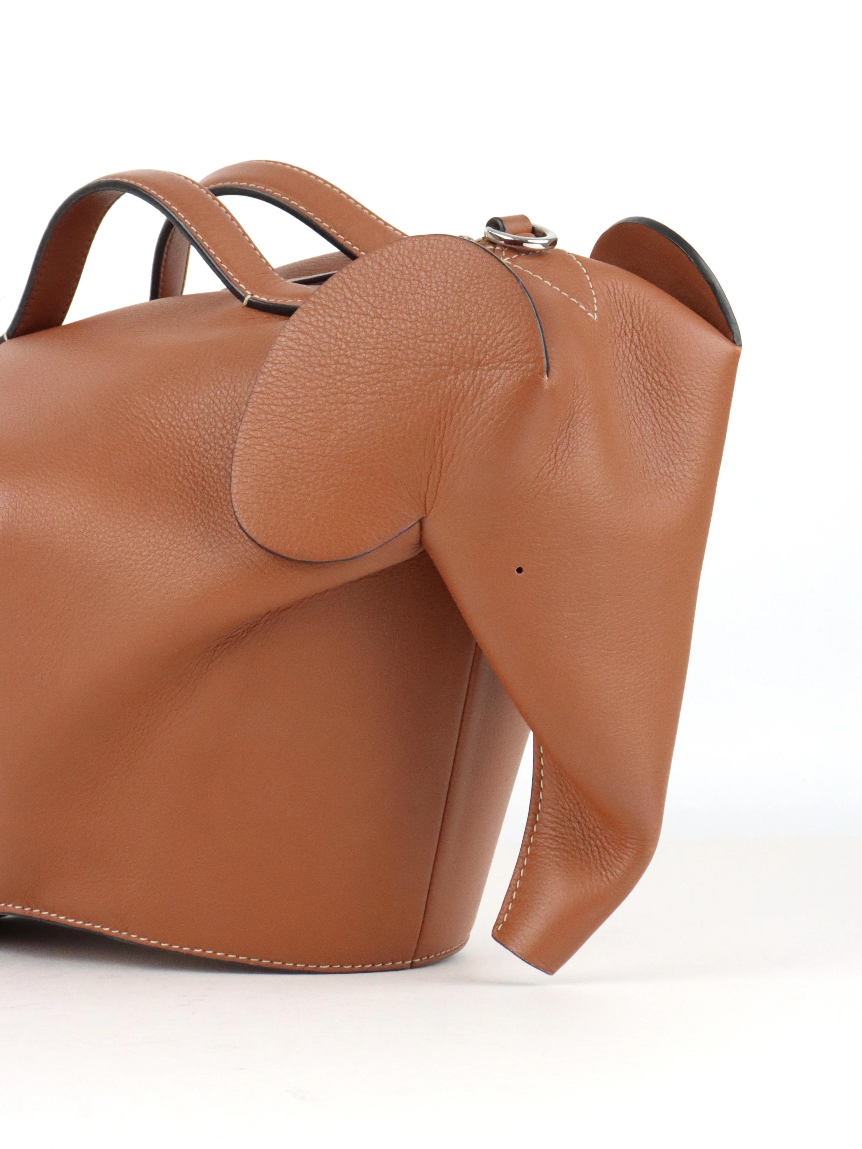 Loewe Tan Large Elephant Shoulder Bag