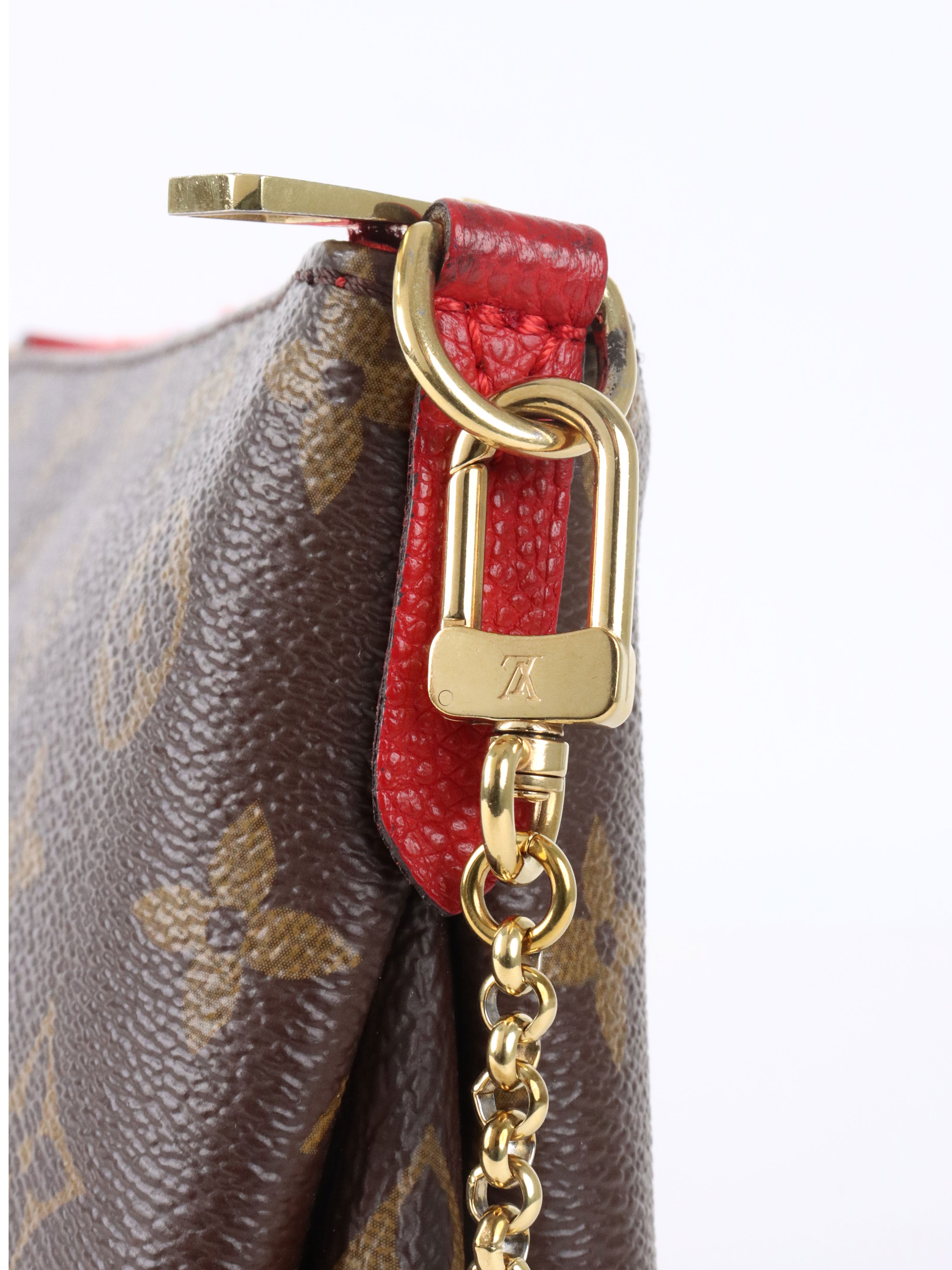 Louis Vuitton Red Pallas Clutch