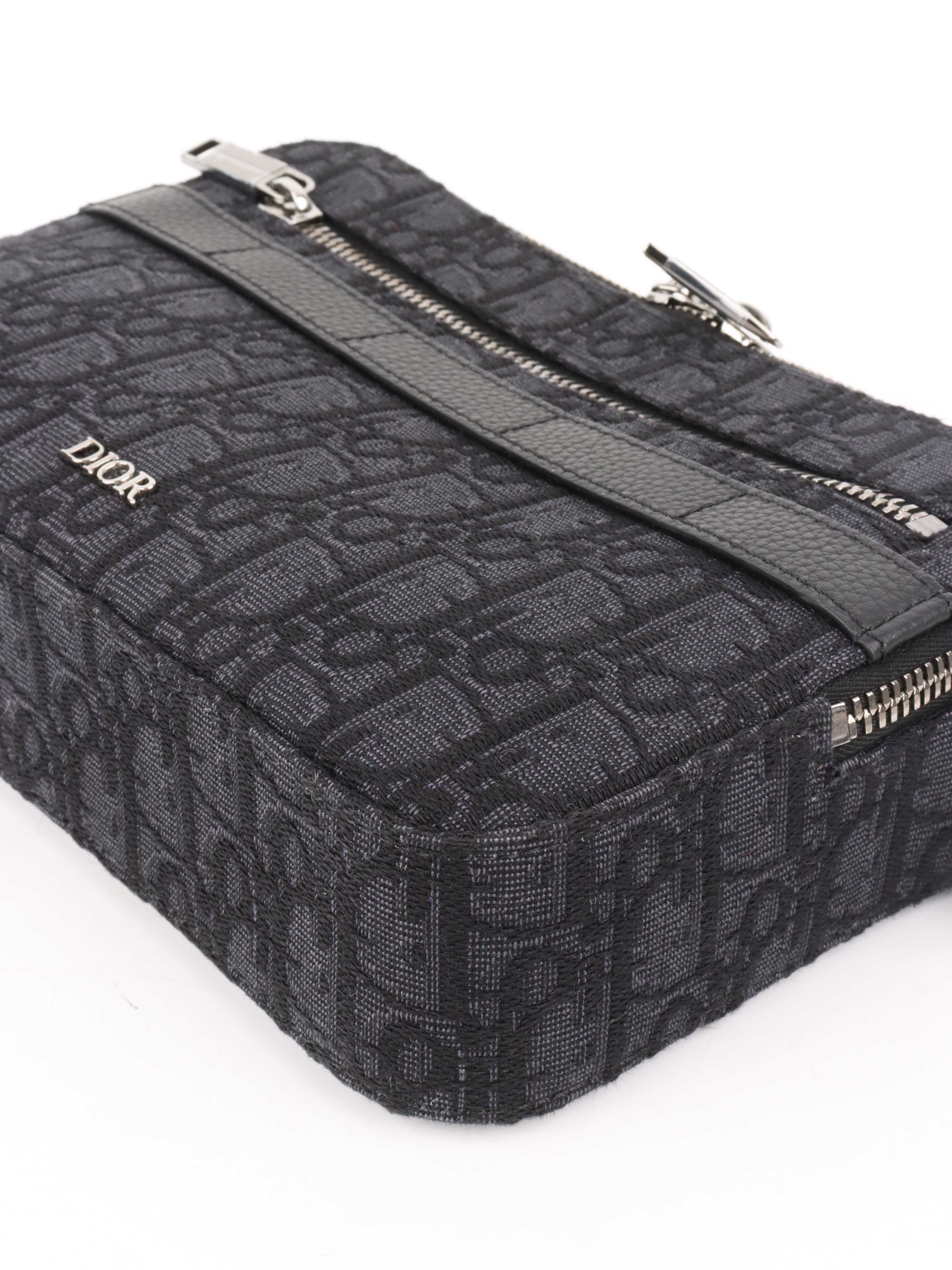 Dior Mens Black Safari Pouch.