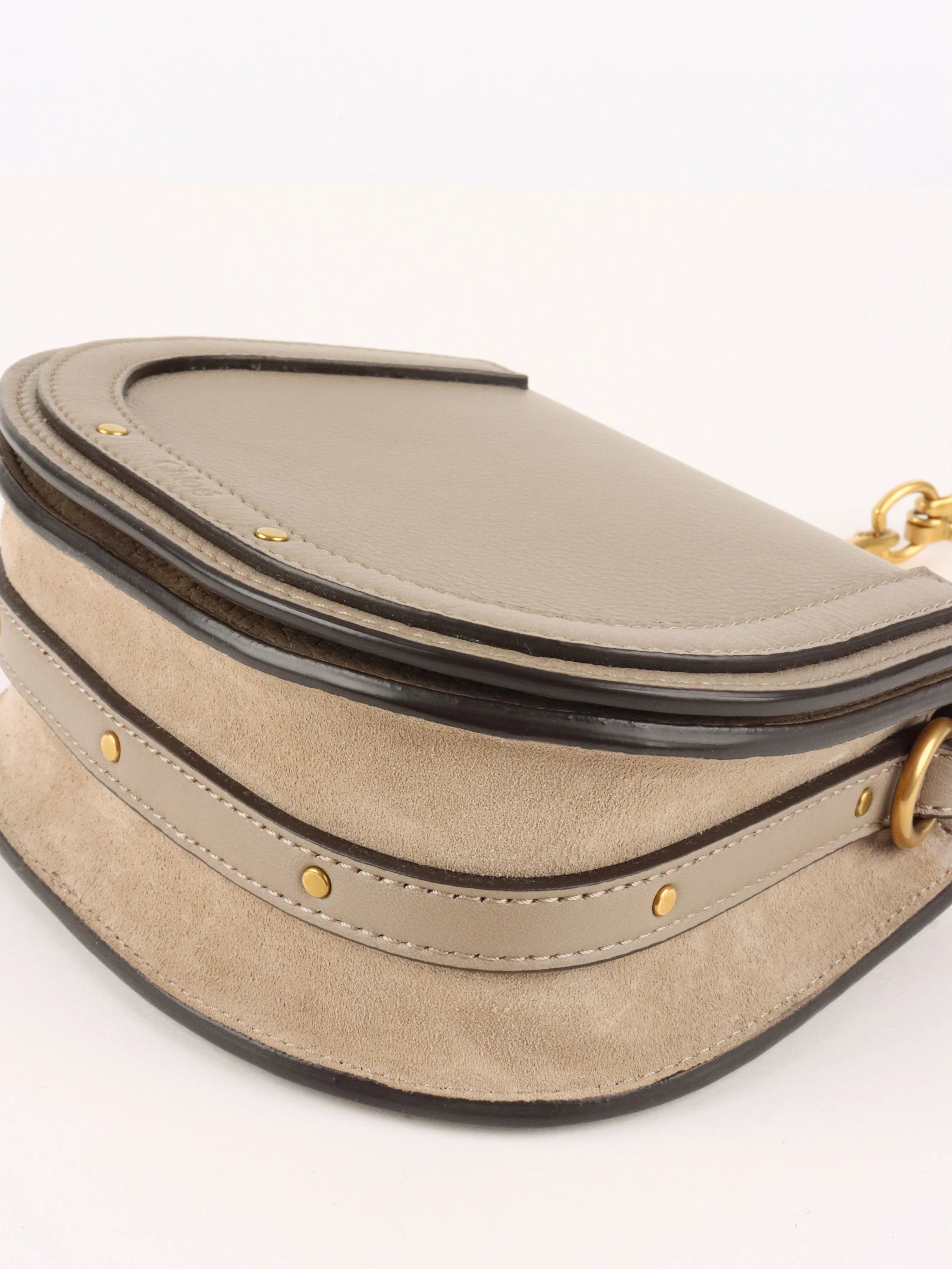 Chloe Small Grey Nile Bracelet Bag