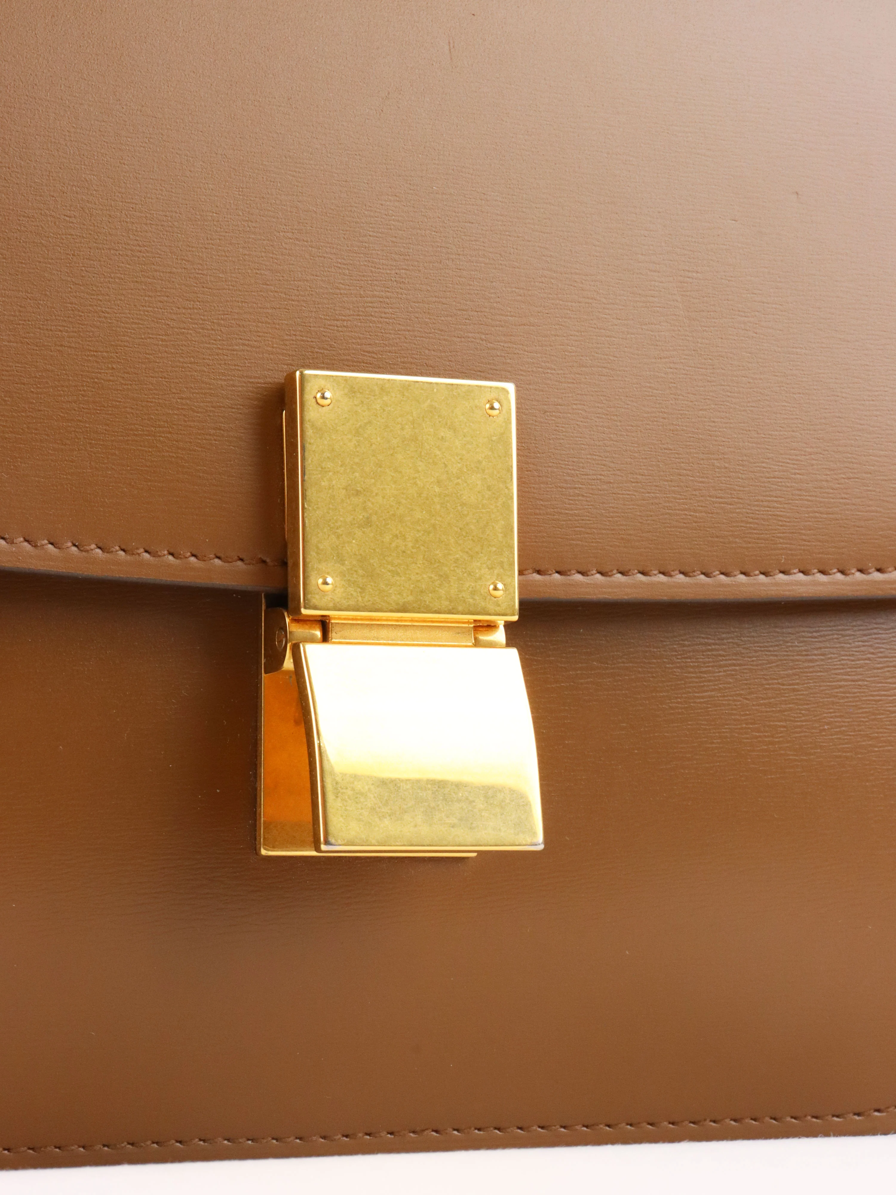 Celine Camel Medium Classic Box Bag