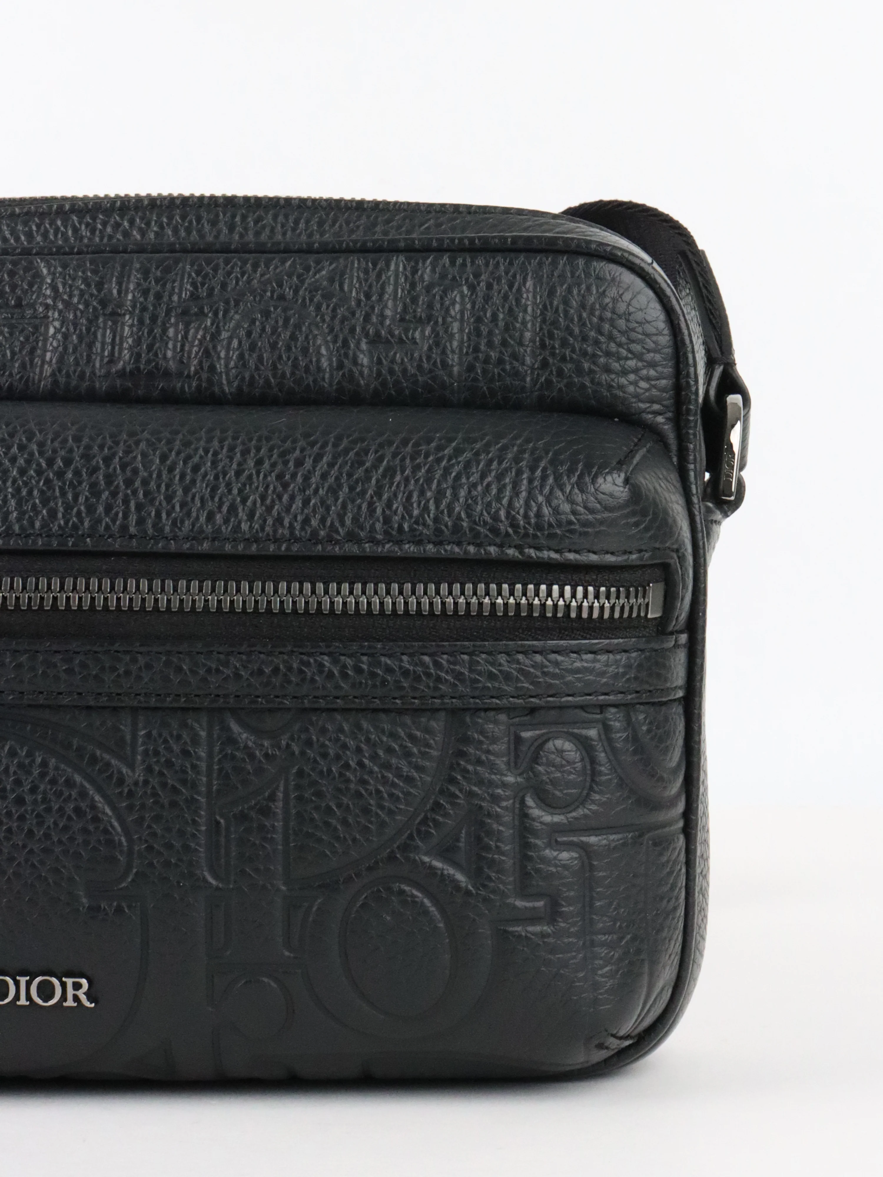 Dior Black Rider Zipped Messenger Bag