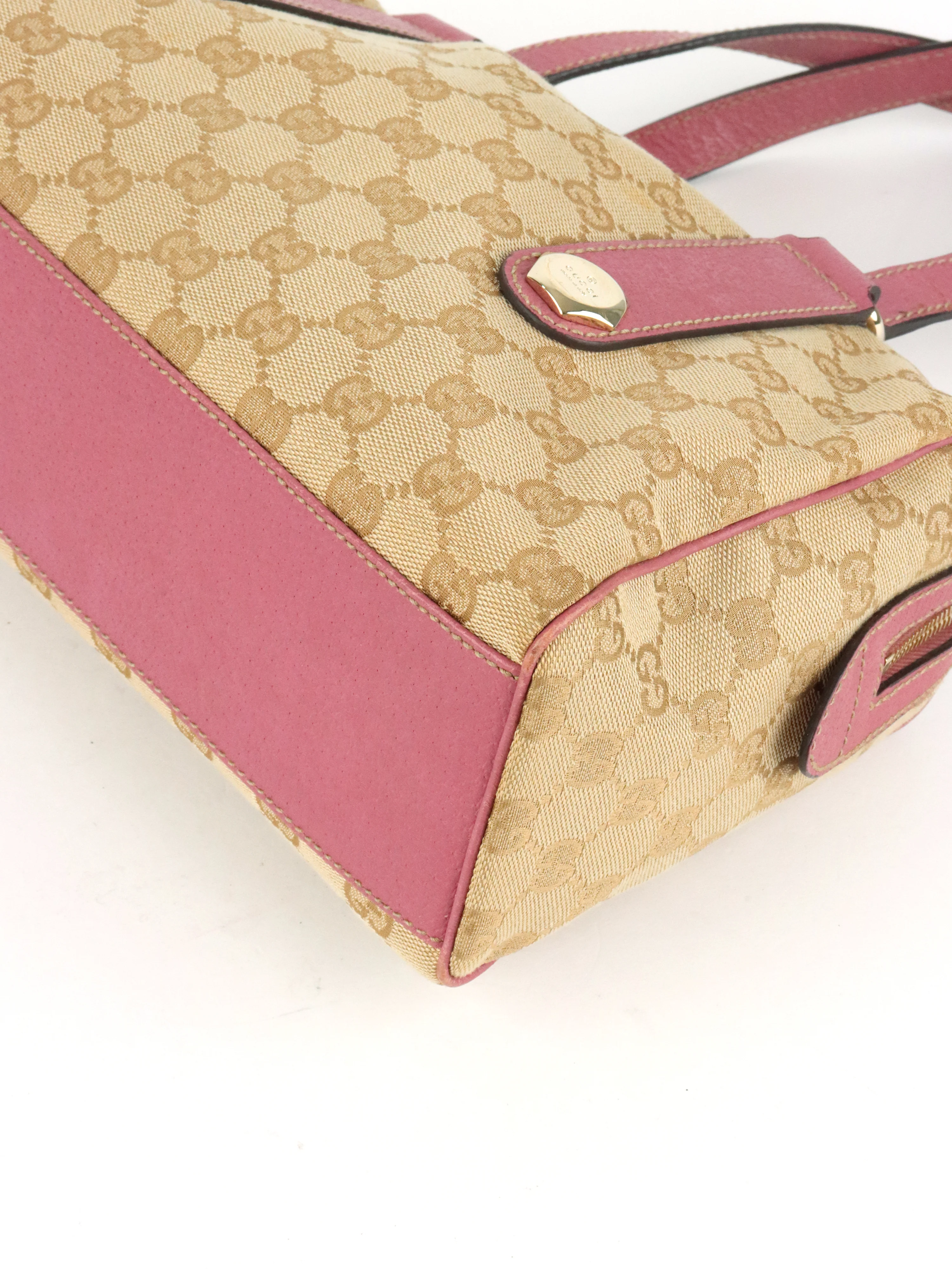 Gucci GG Ebony/Pink Charmy Boston Bag
