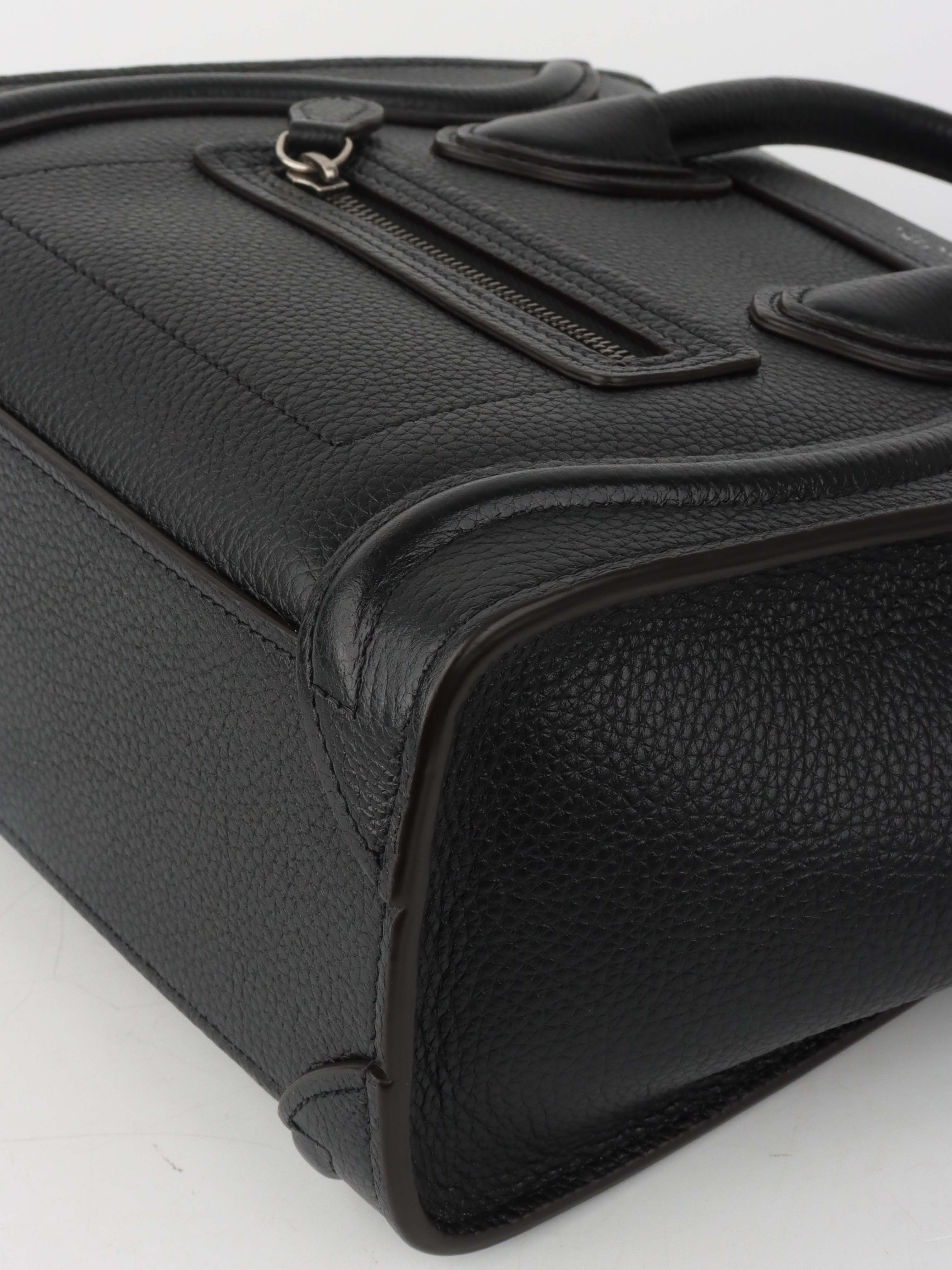 Celine Black Nano Luggage Bag