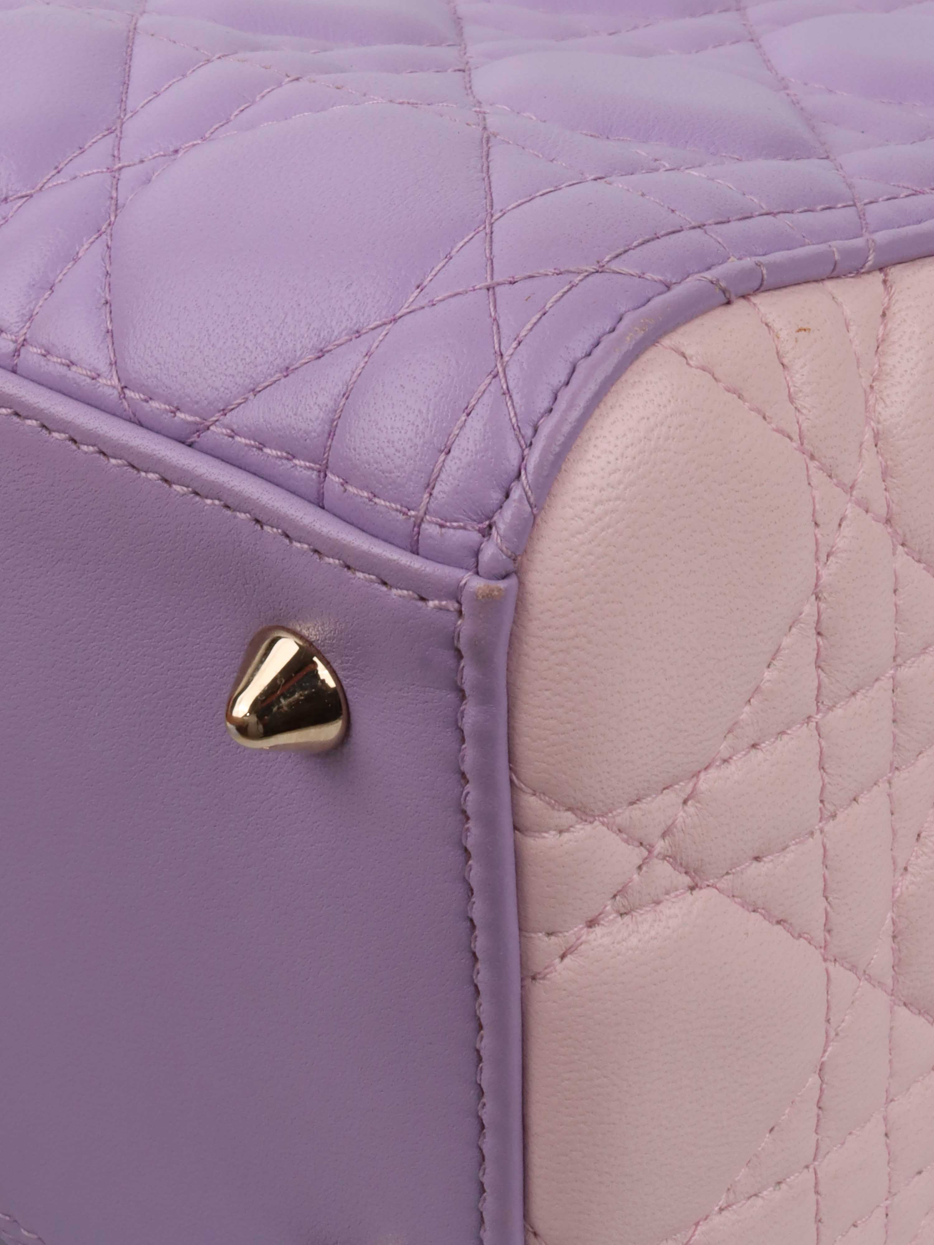 Dior Purple Lambskin Limited Edition Lady Dior.