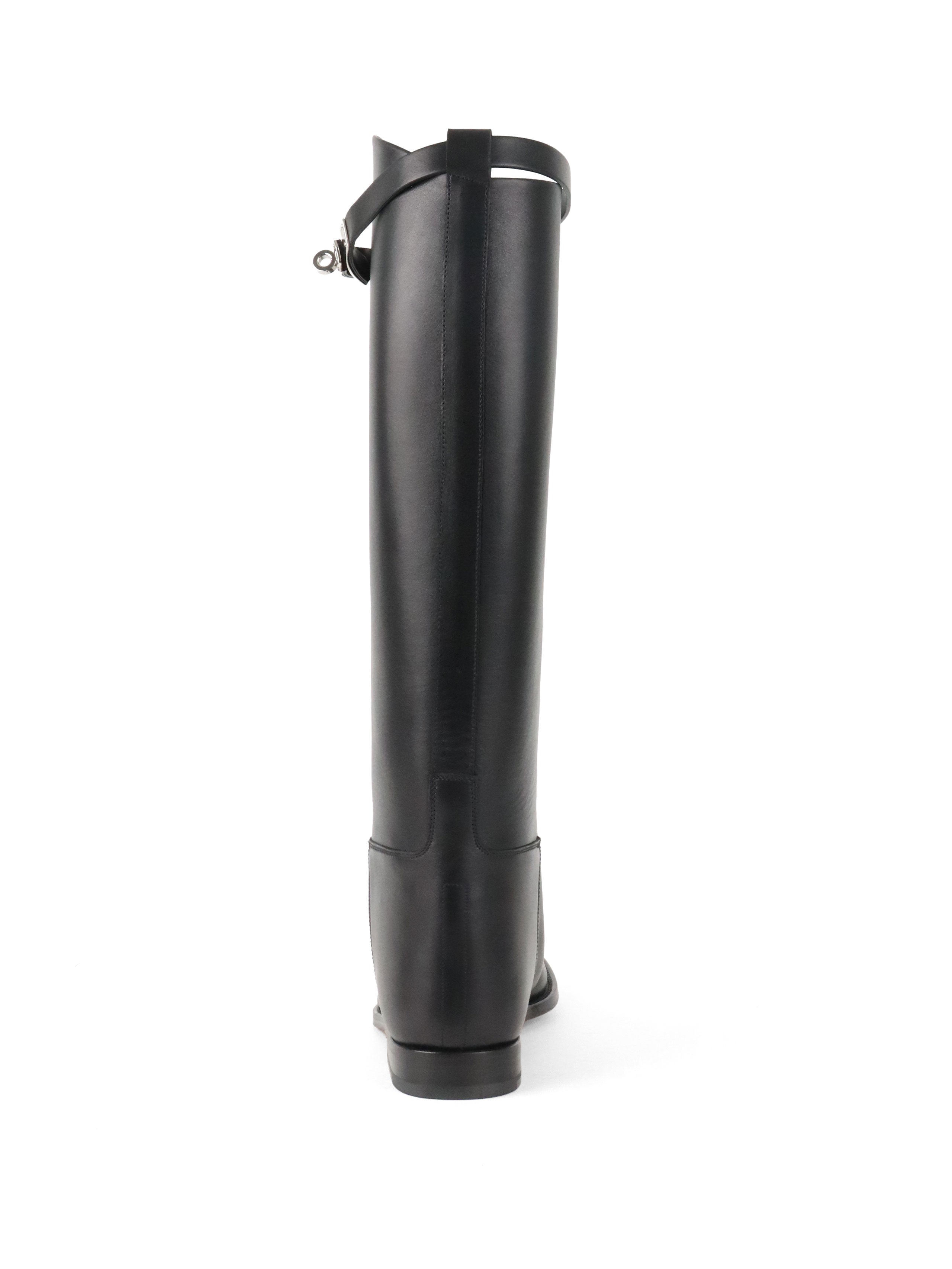 Hermes Noir Jumping Boots size 39 PHW