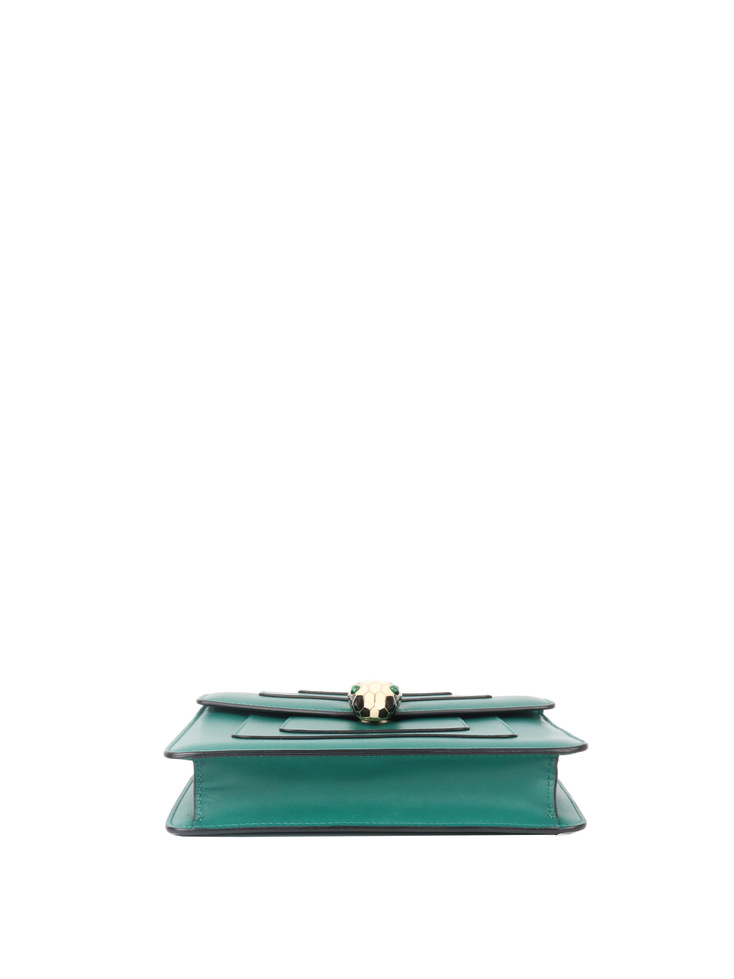 Bvlgari Serpenti Green Forever Chain Bag.