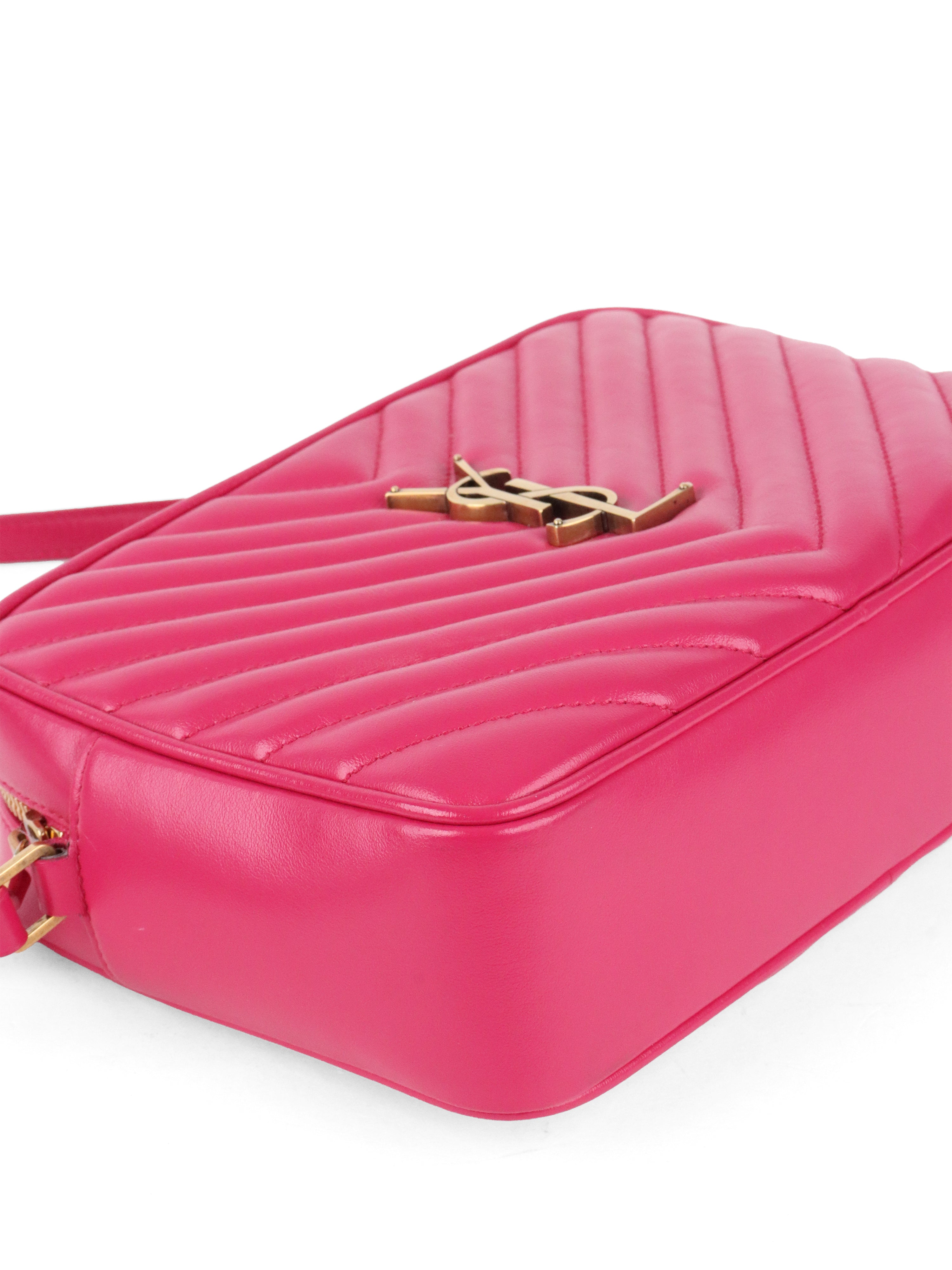 Saint Laurent Dark Pink  Lou Camera Bag