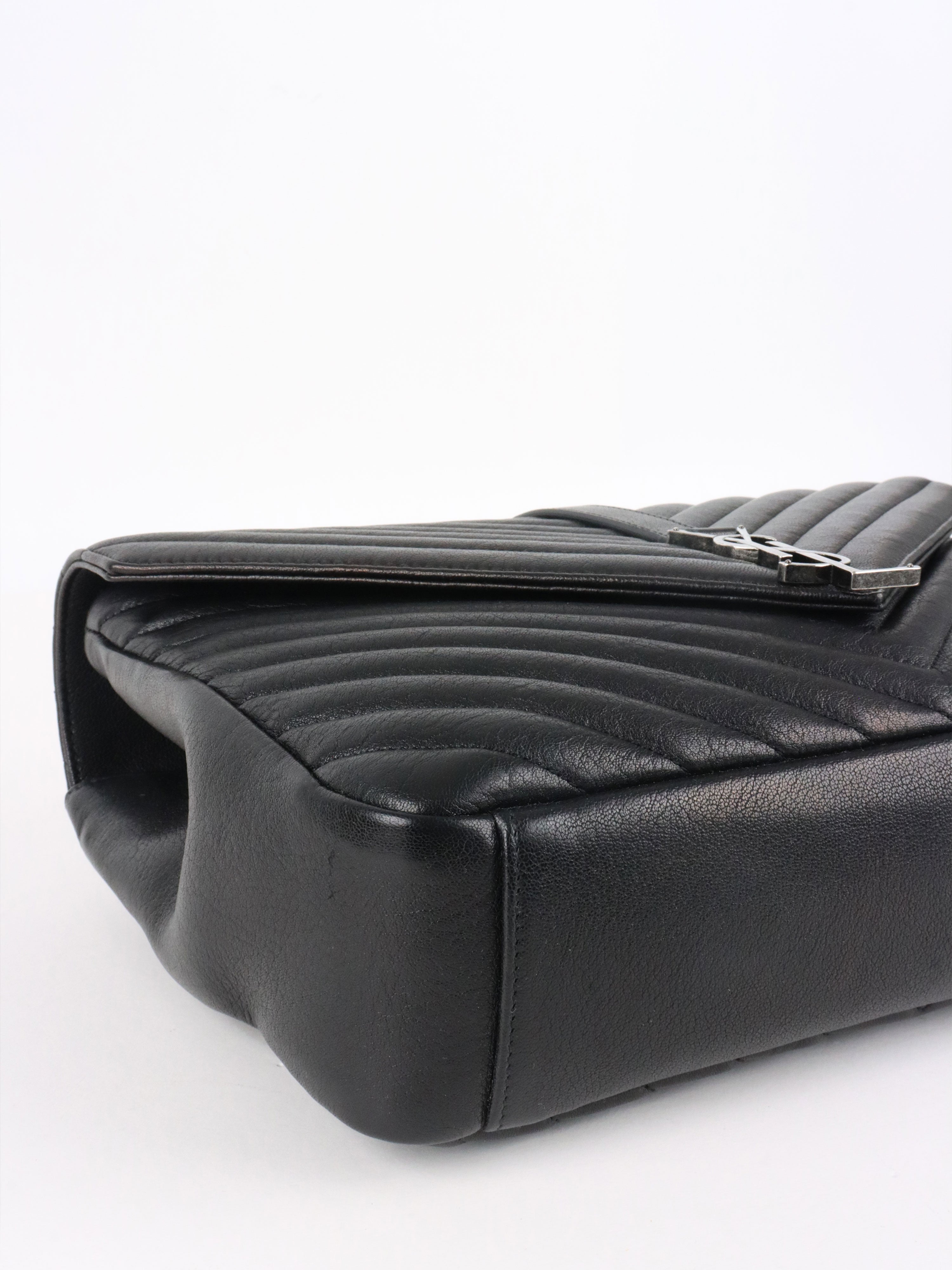 Saint Laurent Large Black College Bag