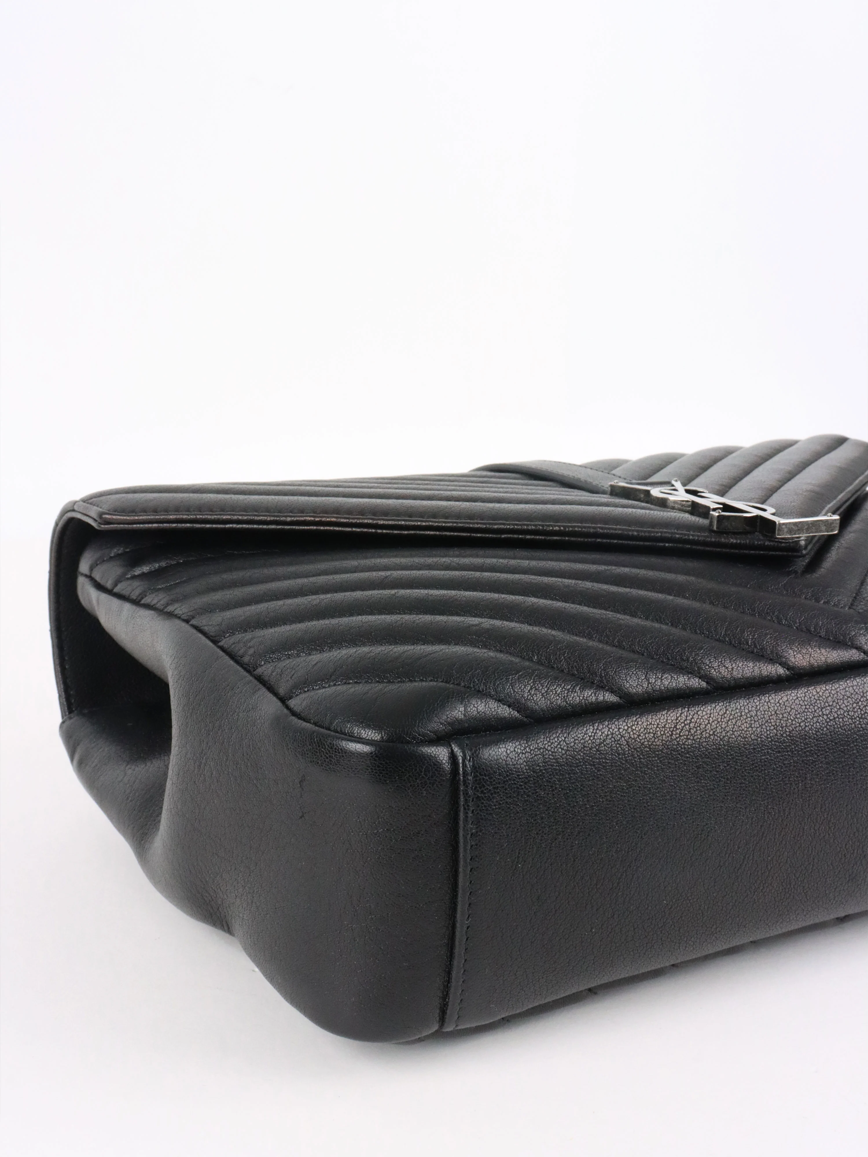 Saint Laurent Large Black College Bag