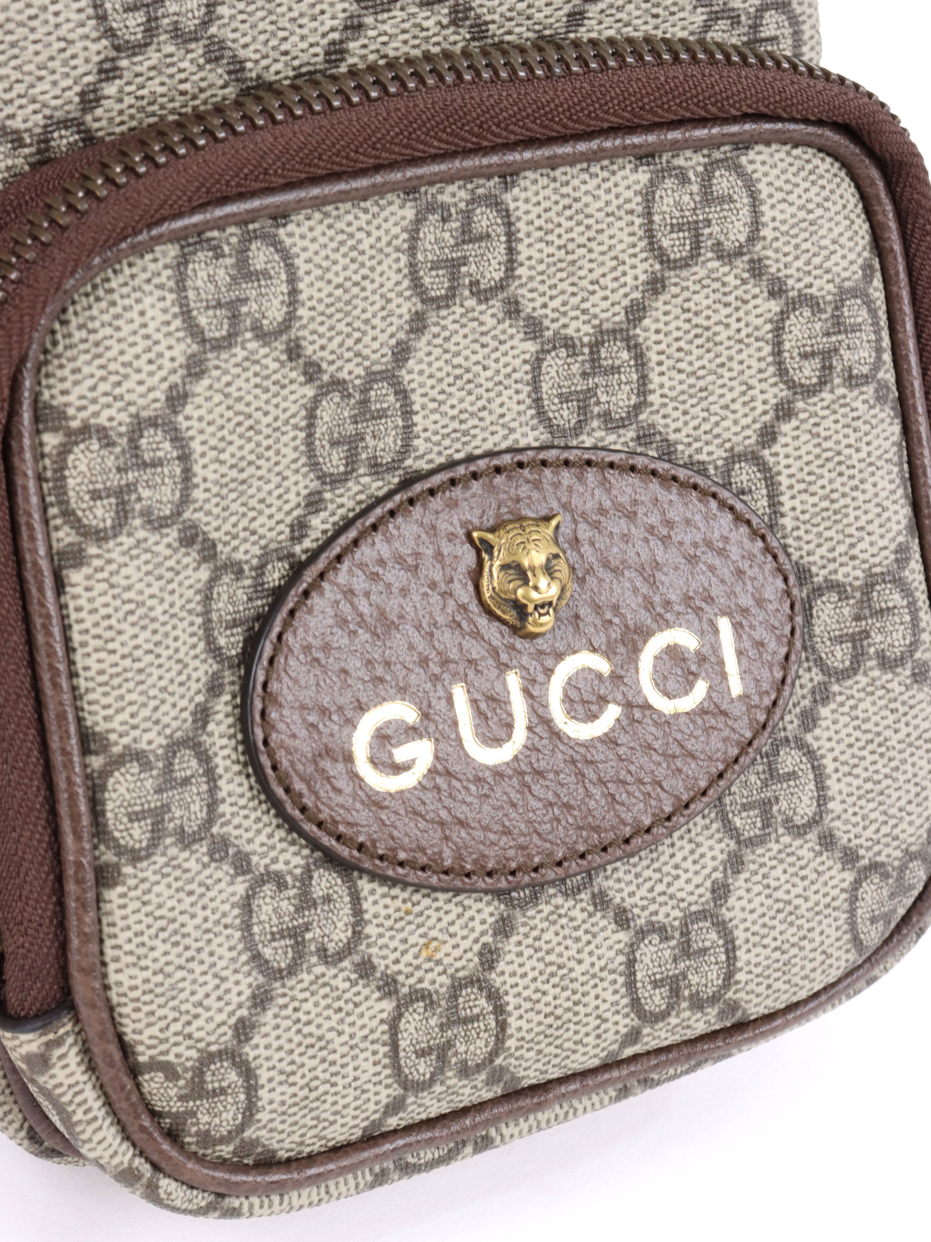 Gucci Mini Neo GG Supreme Canvas Vintage Crossbody Bag.