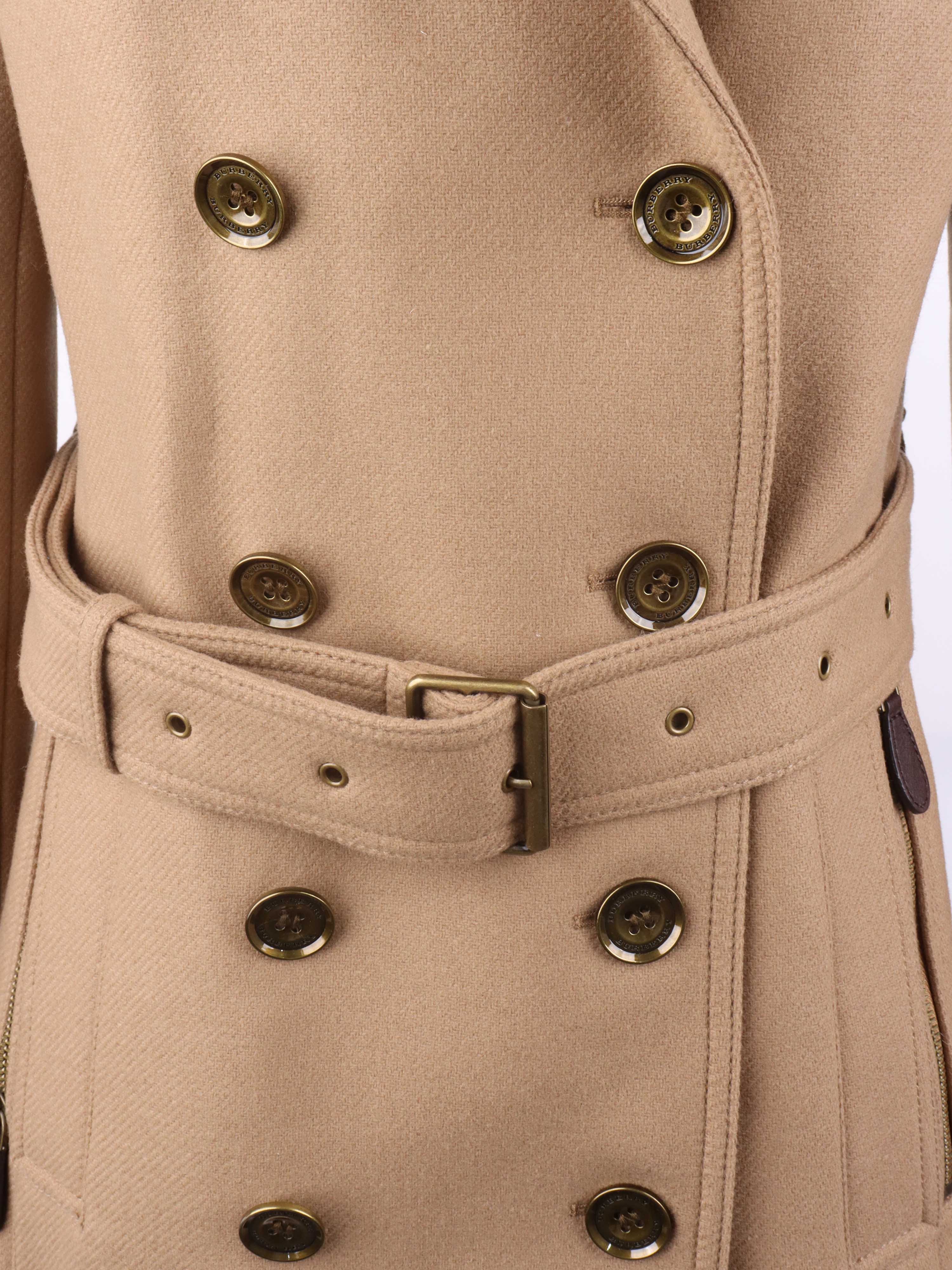 Burberry Camel Cashmere Coat.
