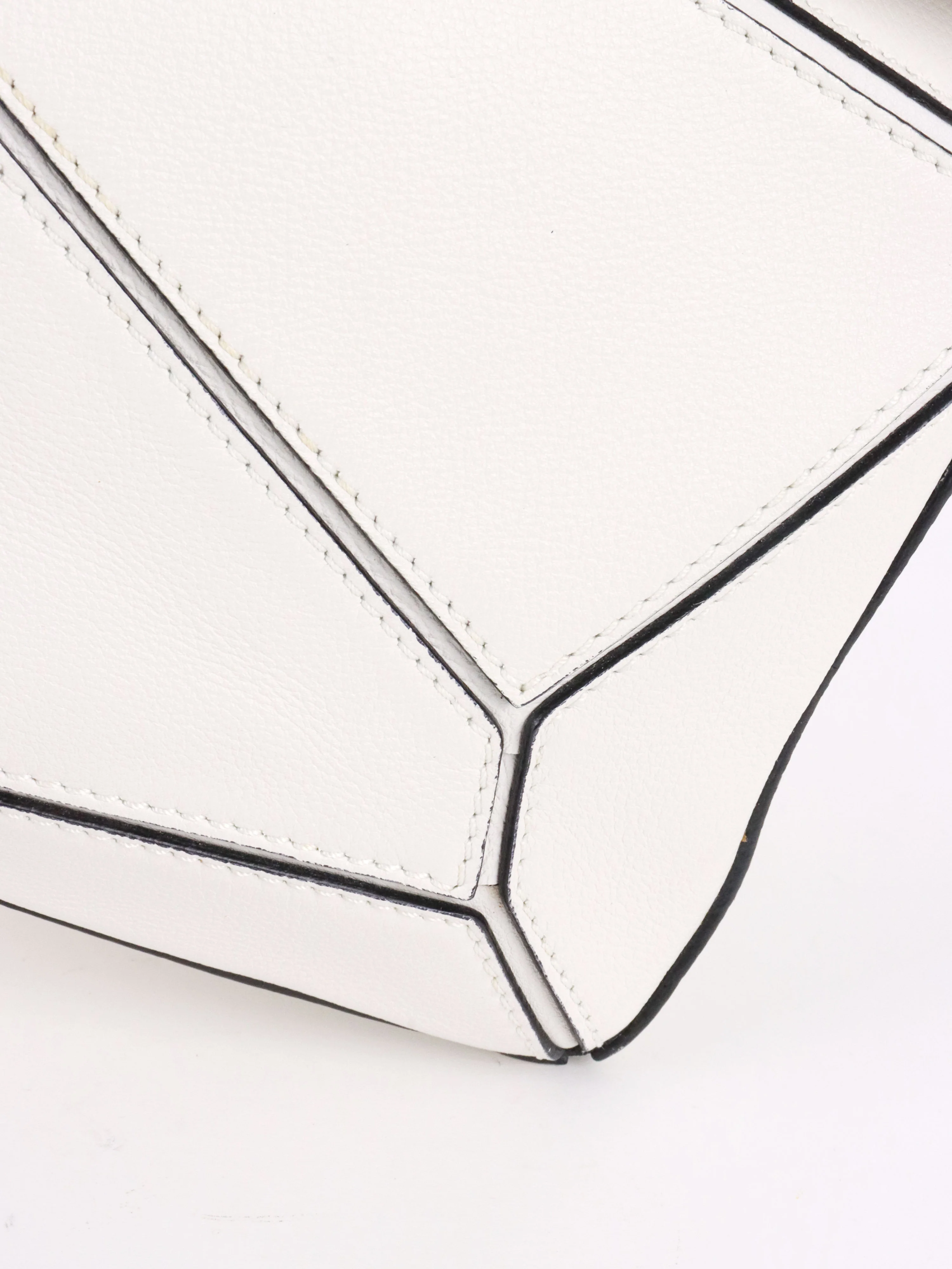 Loewe White Small Puzzle Bag