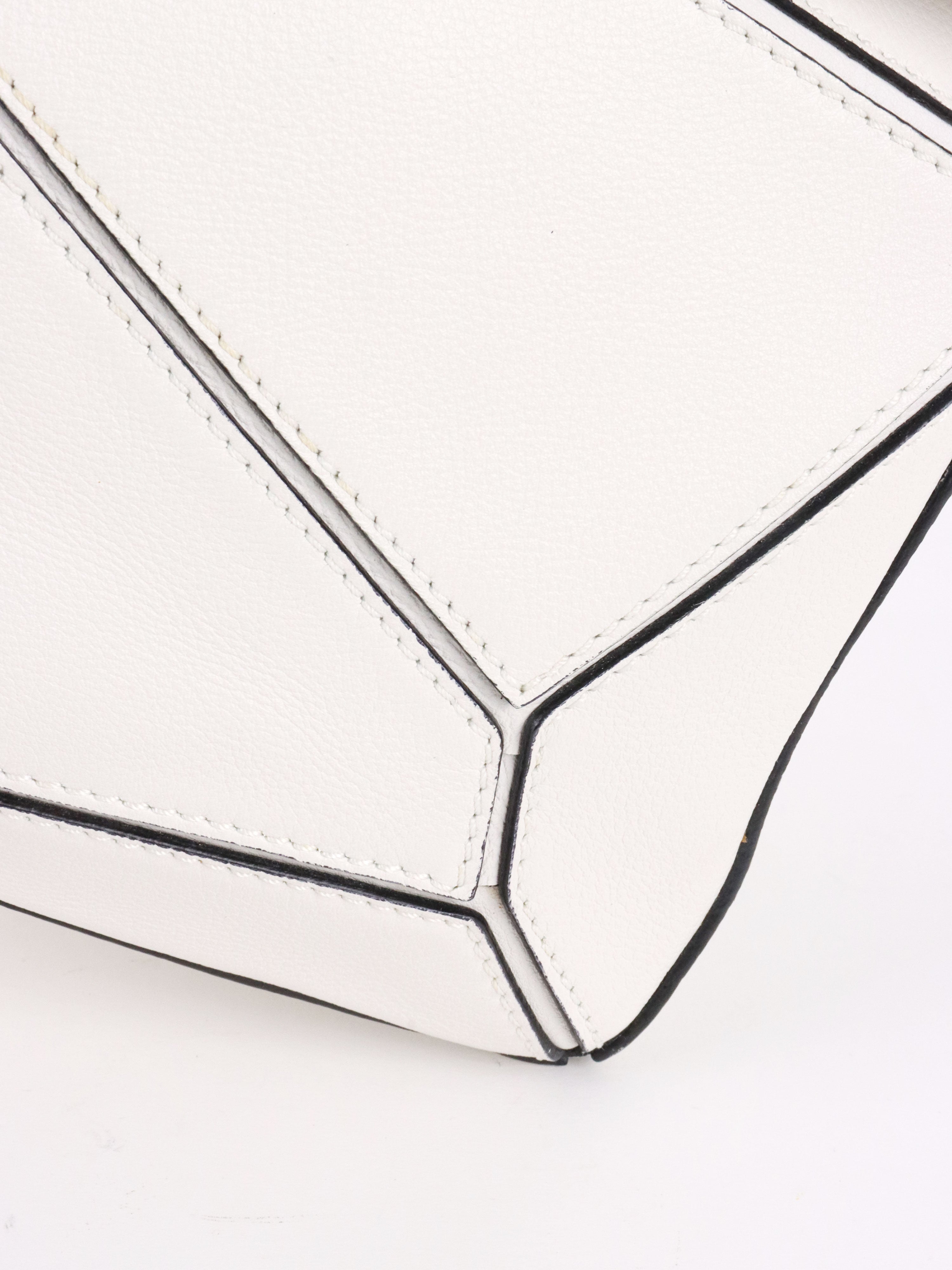 Loewe White Small Puzzle Bag