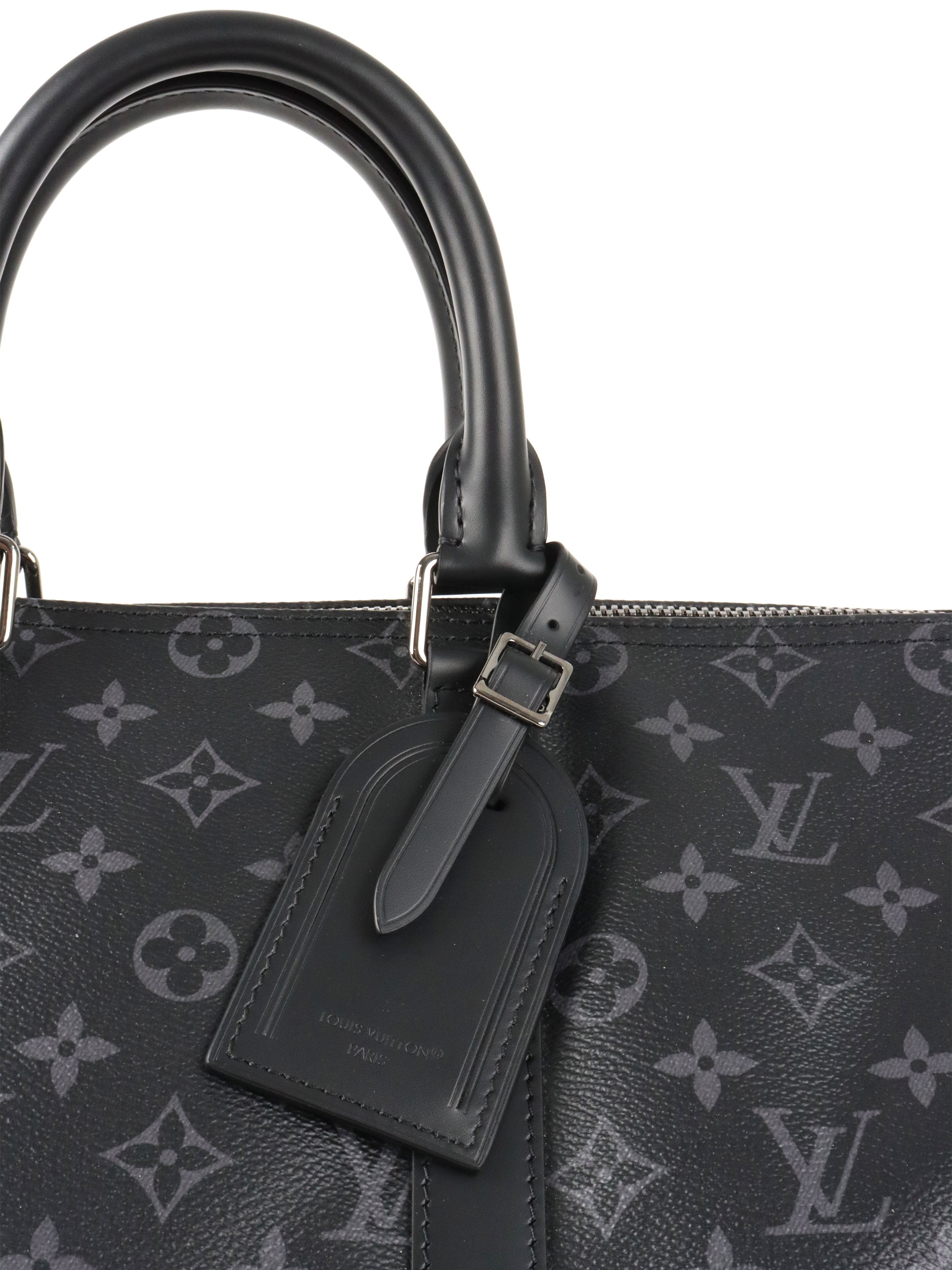 Louis Vuitton Black Keepall Bandouliere 45