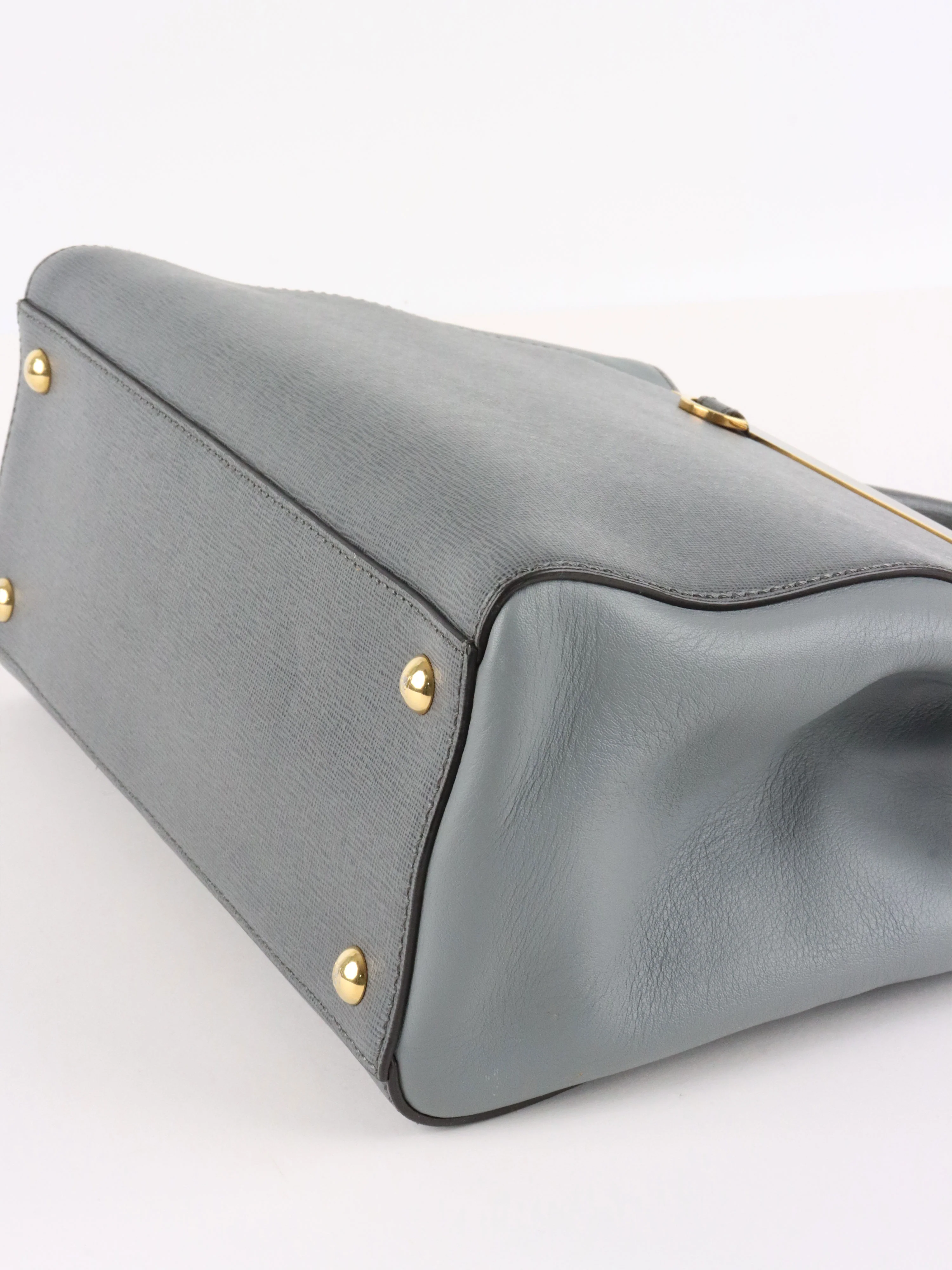 Fendi Small Grey Two Jours Bag