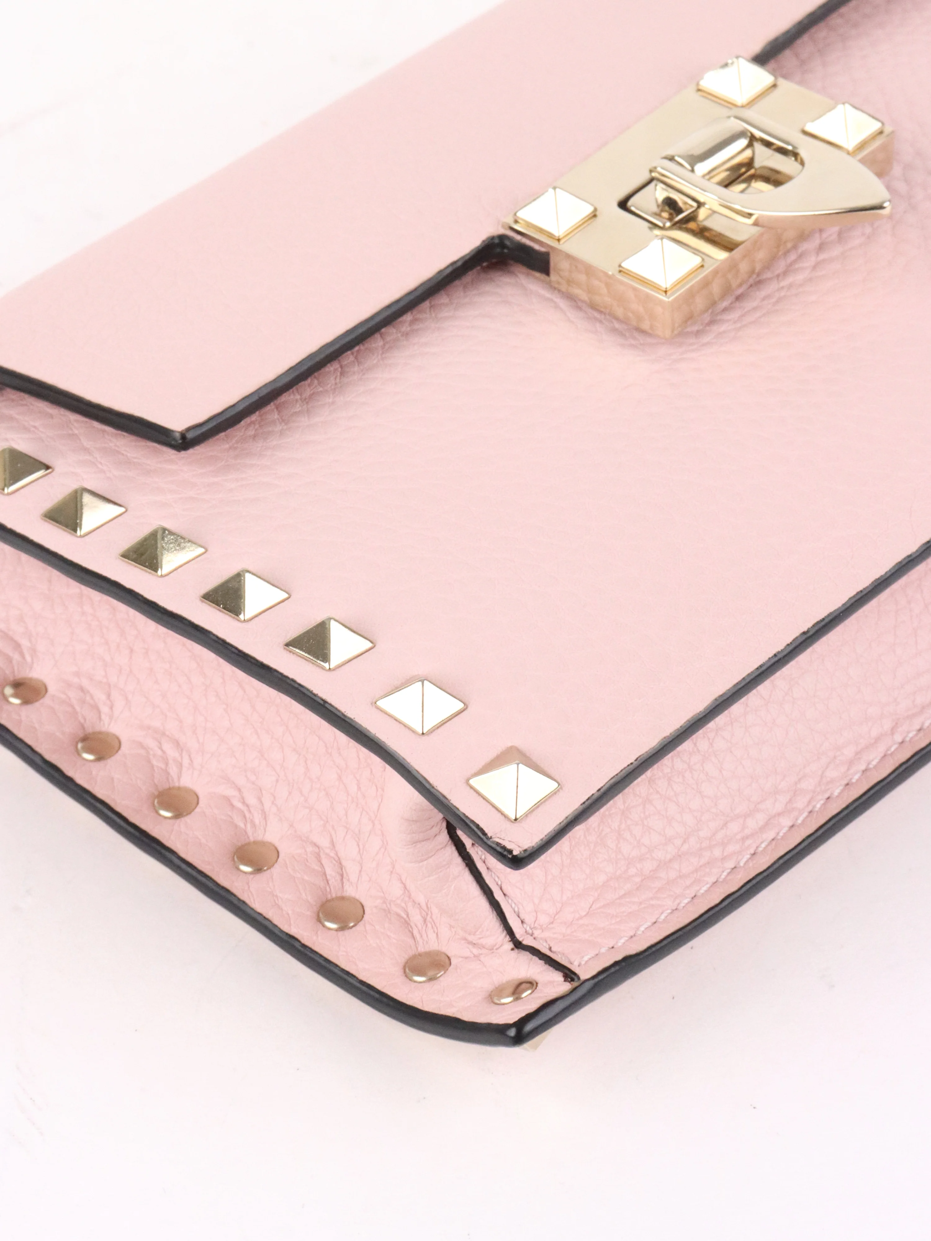Valentino Rose Quartz Rockstuds Crossbody Bag