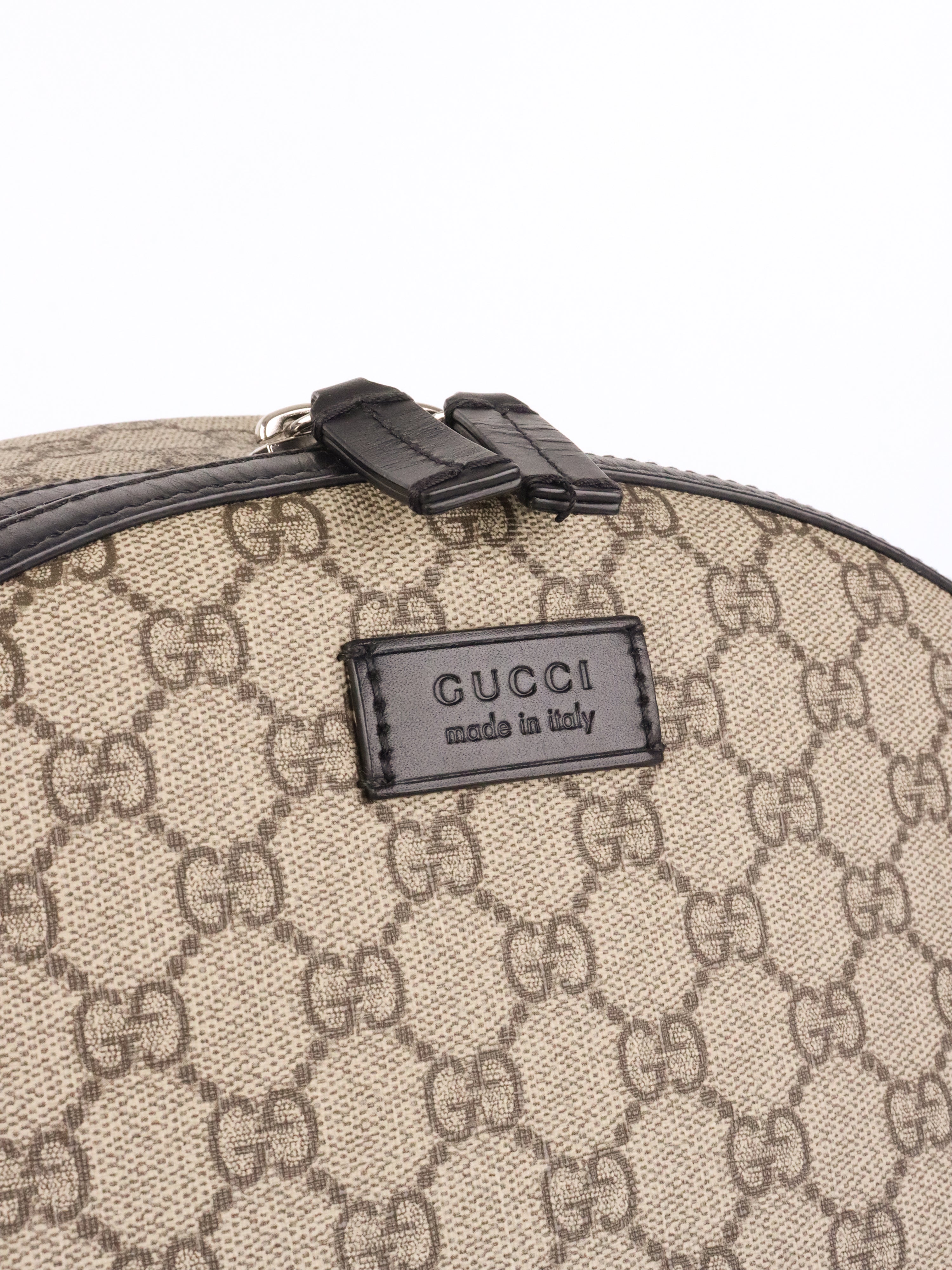Gucci Large Ebony GG Supreme Backpack