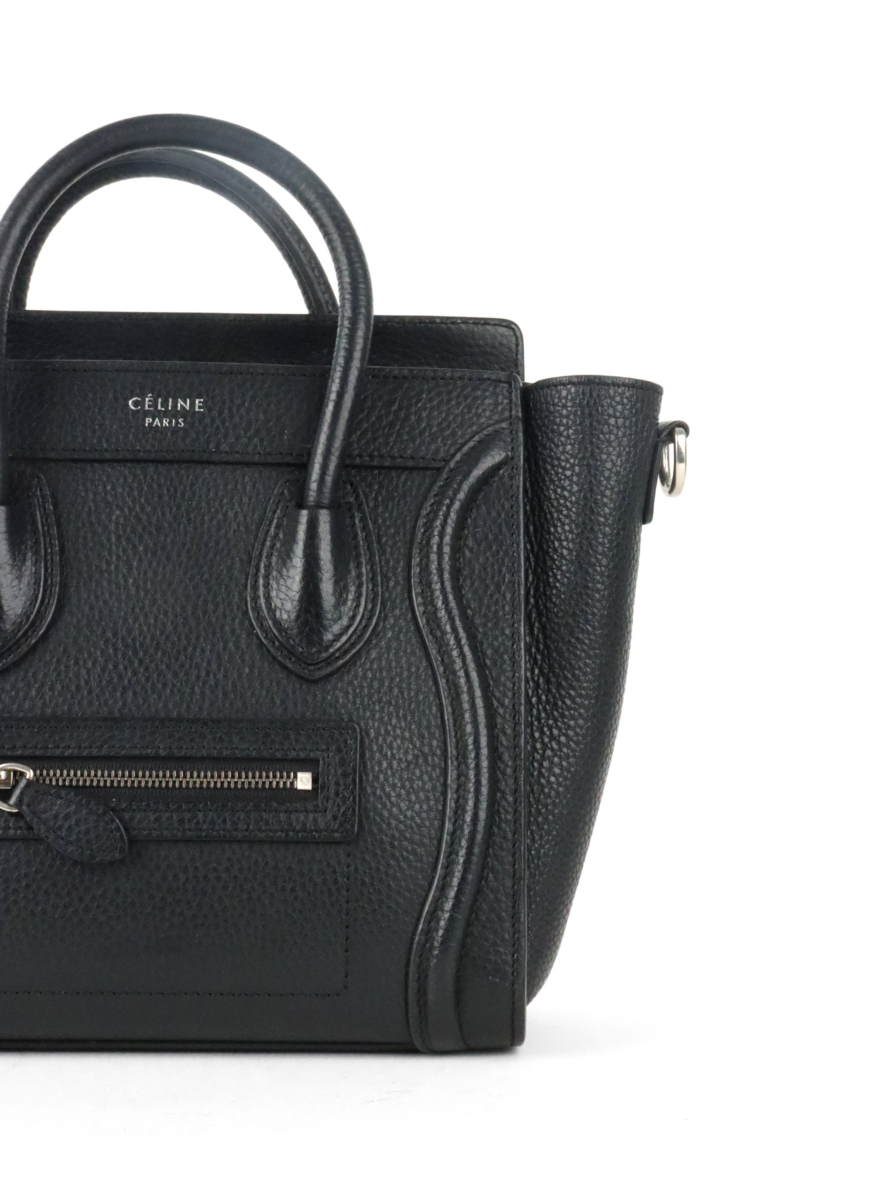 Celine Black Micro Luggage Bag
