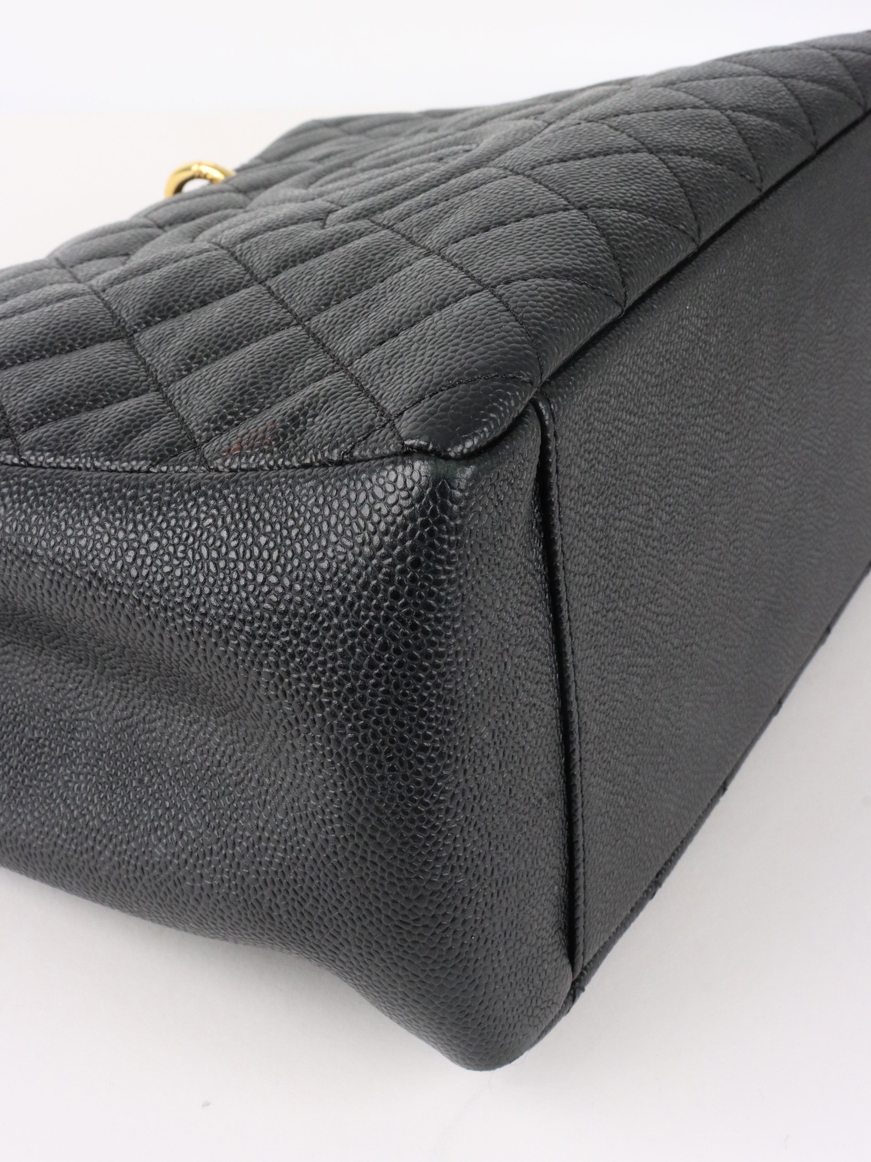 Chanel Black Caviar Grand Shopping Tote