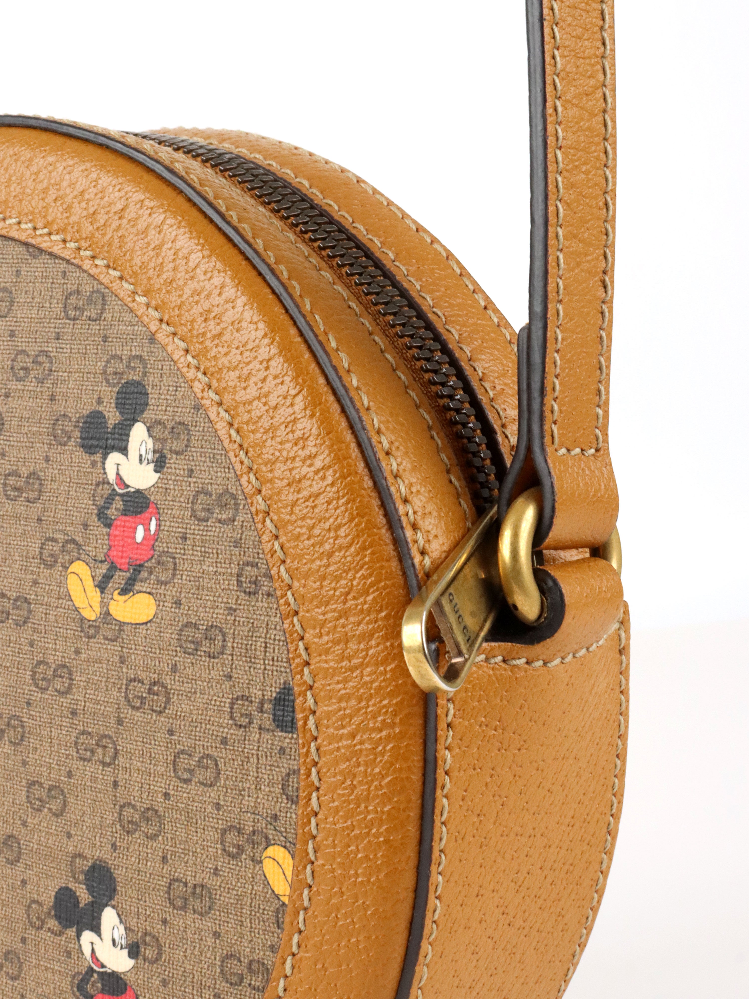 Gucci x Disney Mickey Mouse Round Crossbody Bag