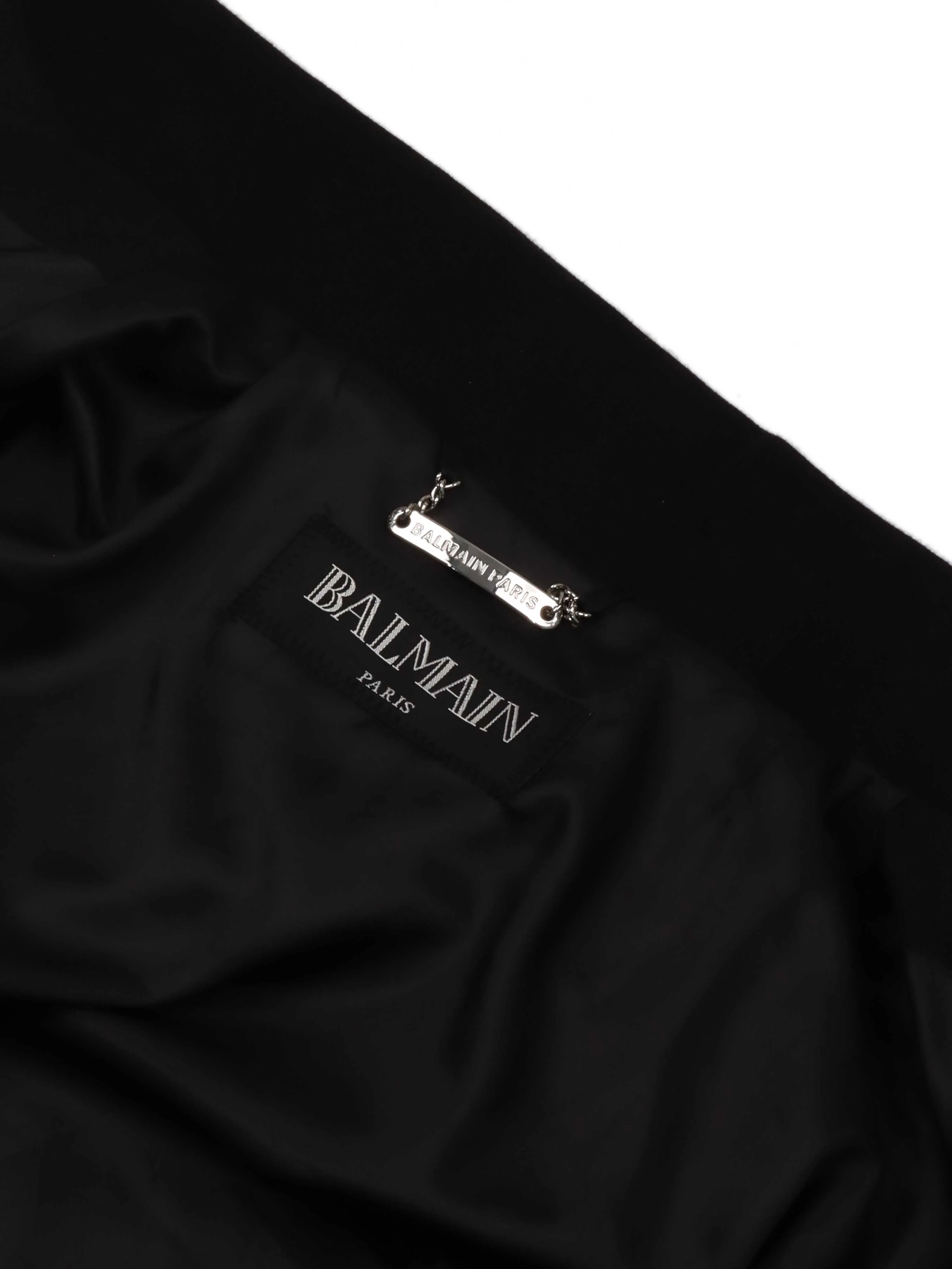 Balmain 1946 Strass Striped Bomber Jacket.