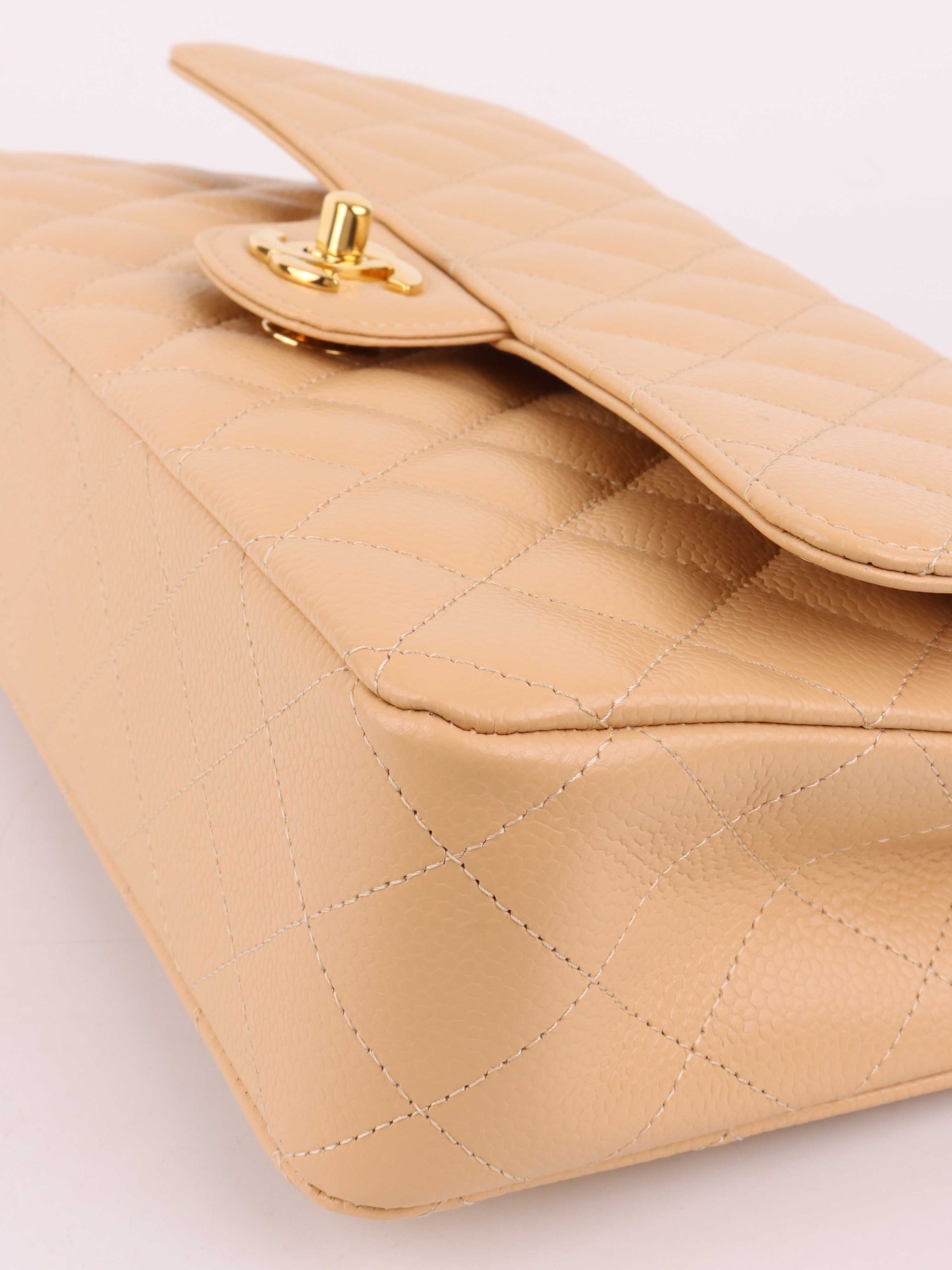 Chanel Beige Medium Classic Flap.