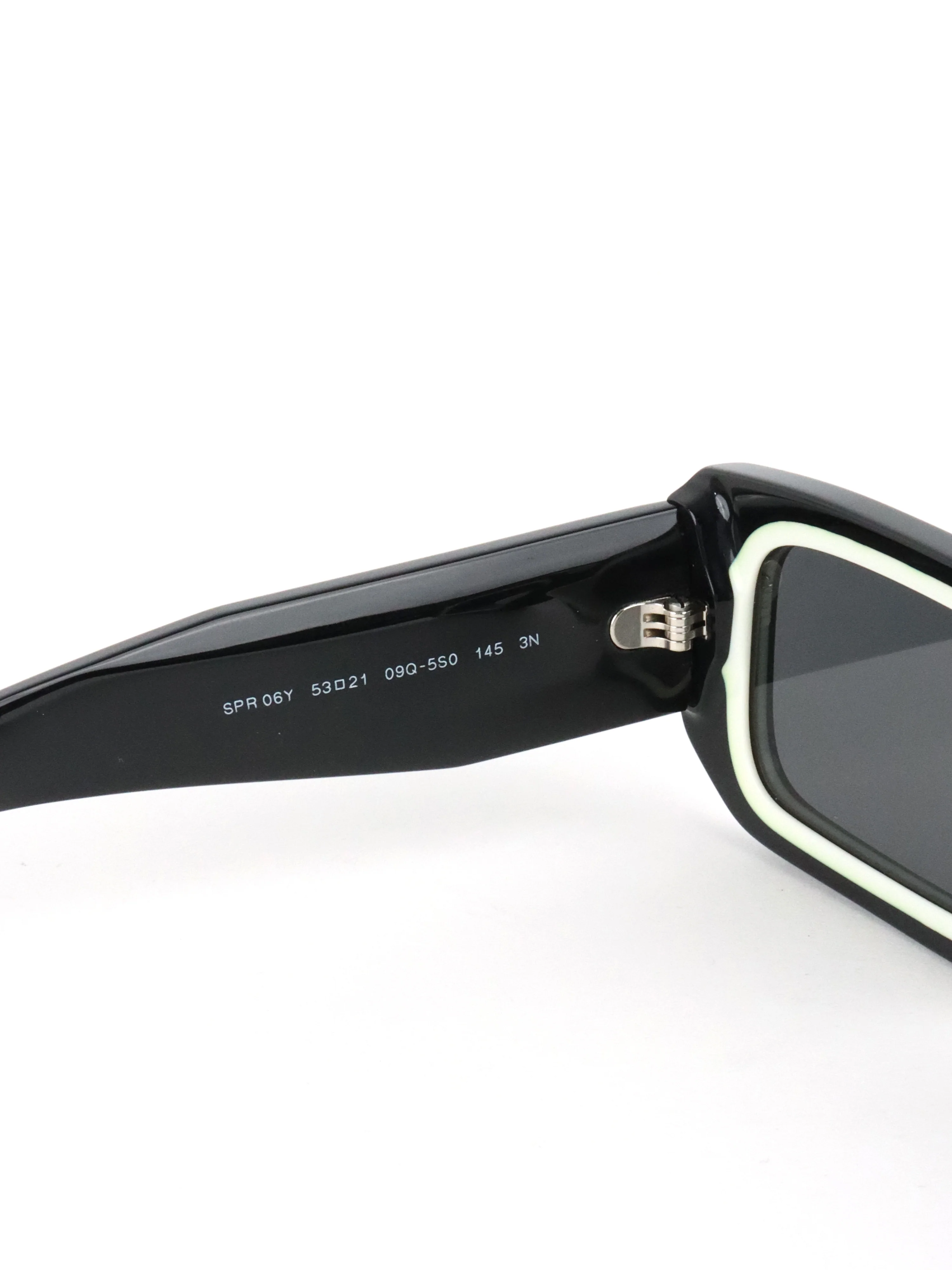 Prada Black PR 06YS Rectangle Frame Sunglasses