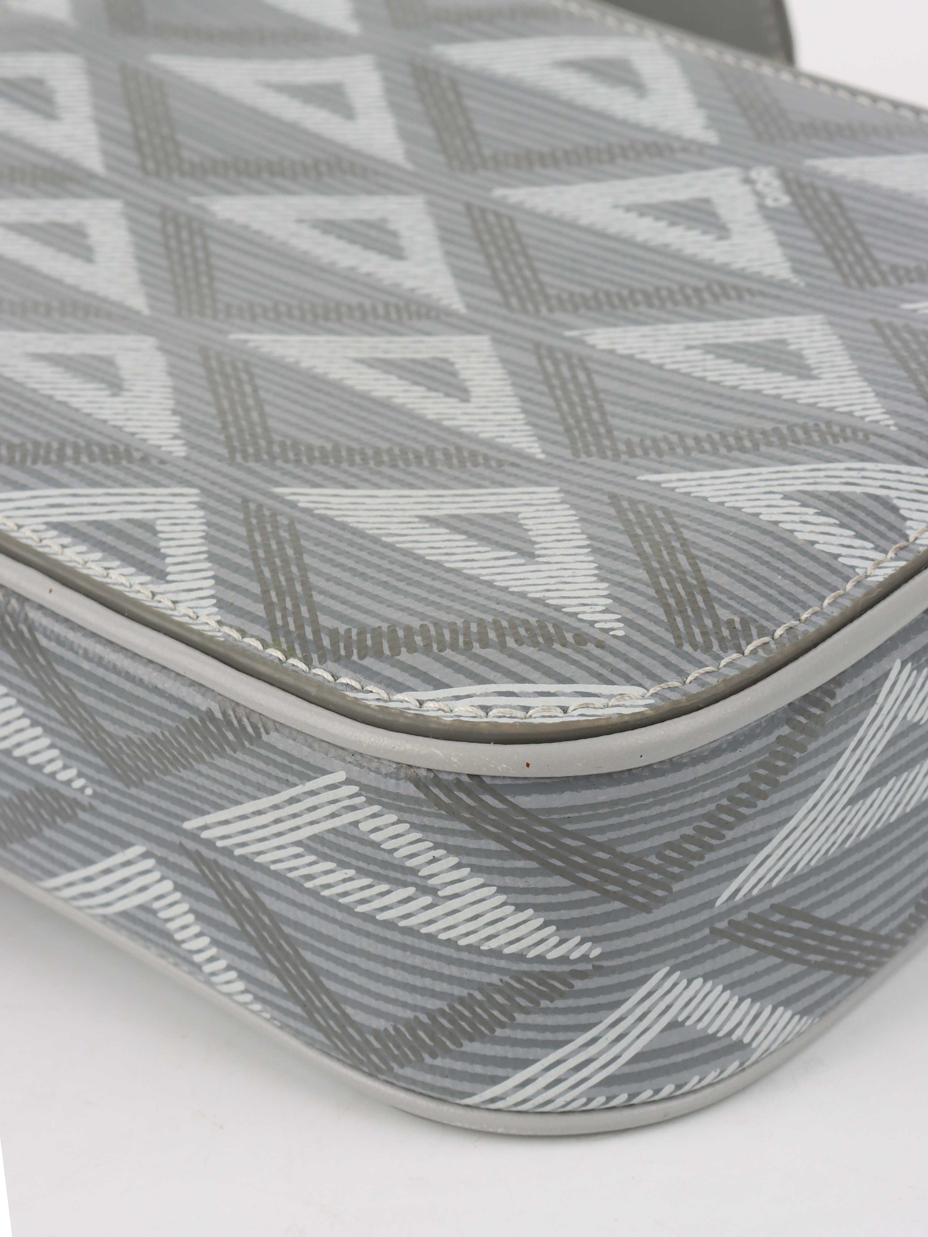 Dior Silver Hit The Road Vertical Crossbody Pouch.