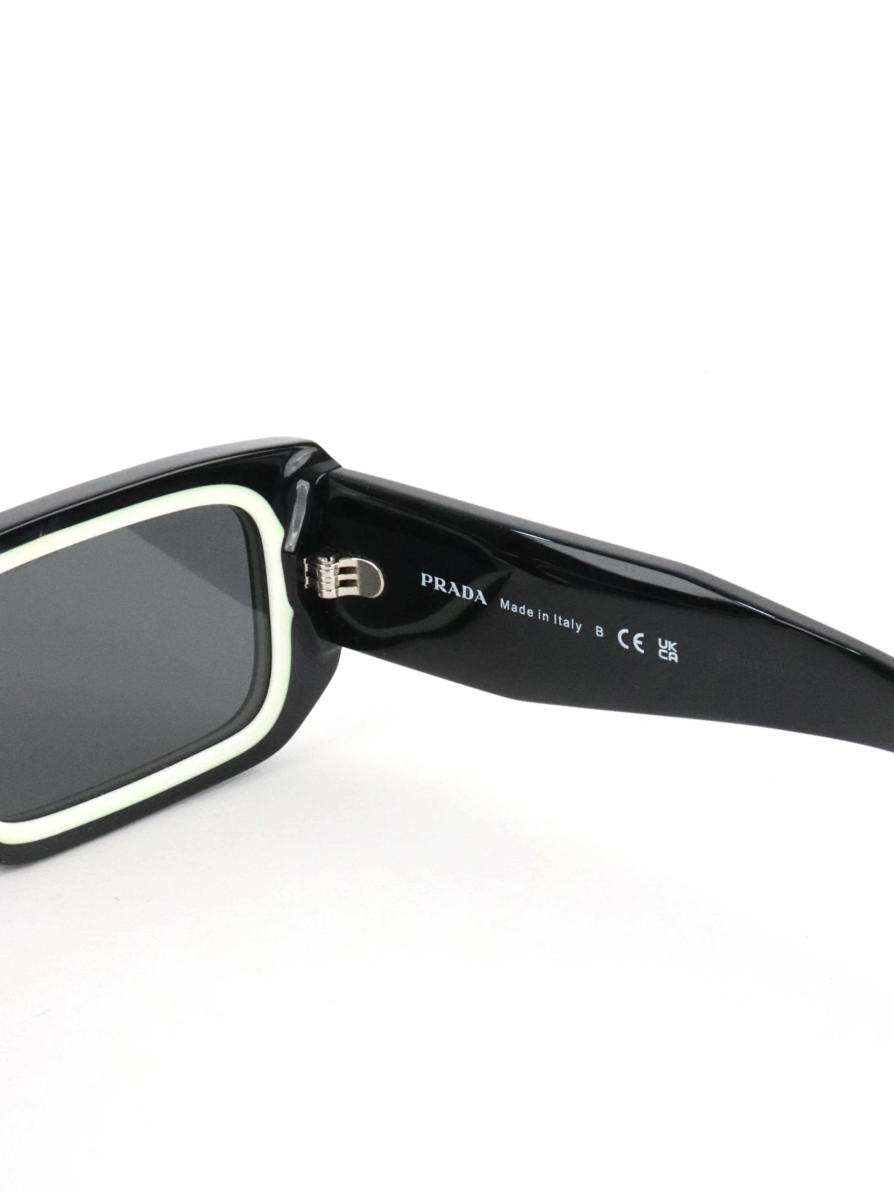 Prada Black PR 06YS Rectangle Frame Sunglasses