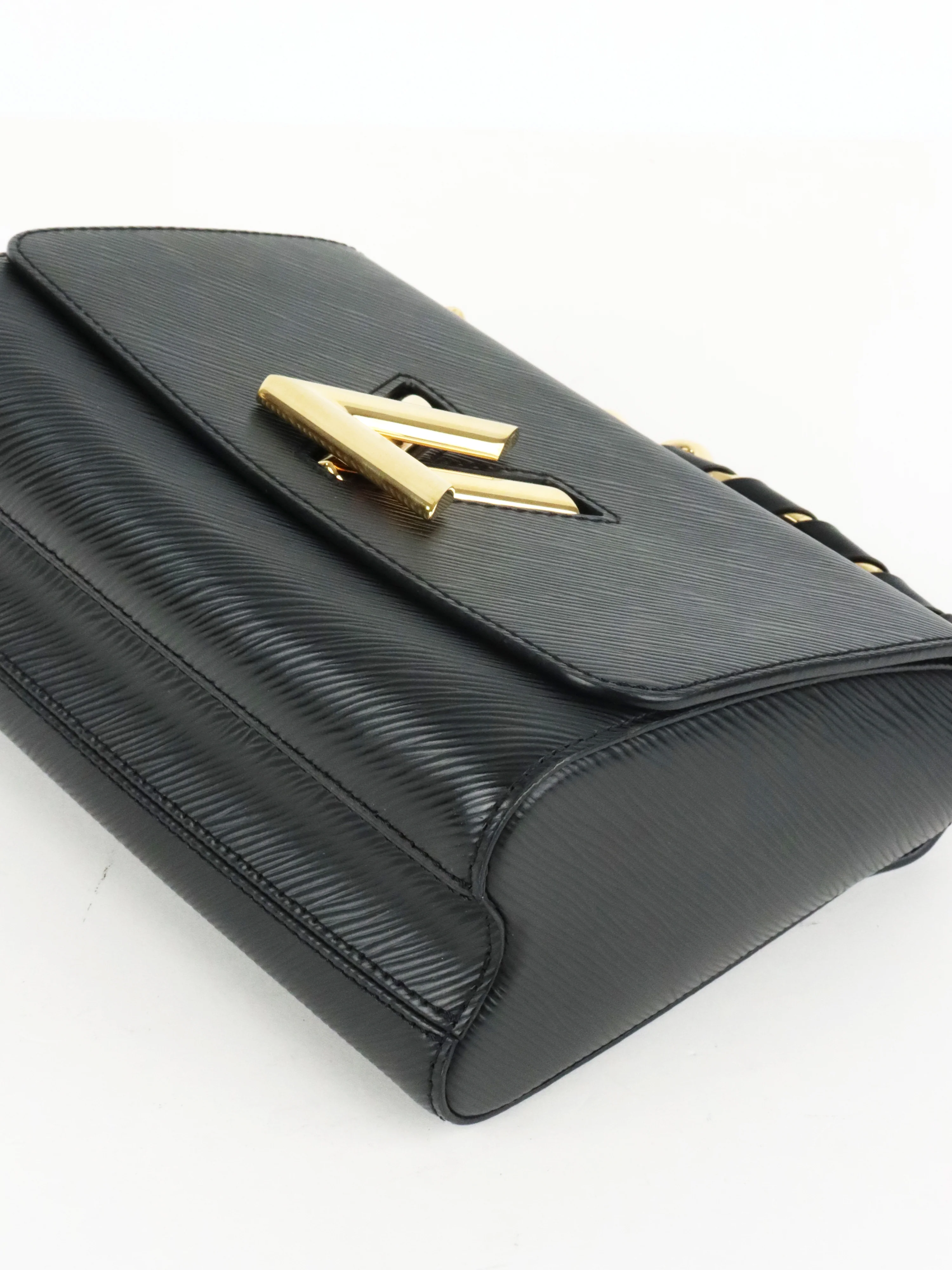 Louis Vuitton Black Epi Twist MM Chain Handle Bag