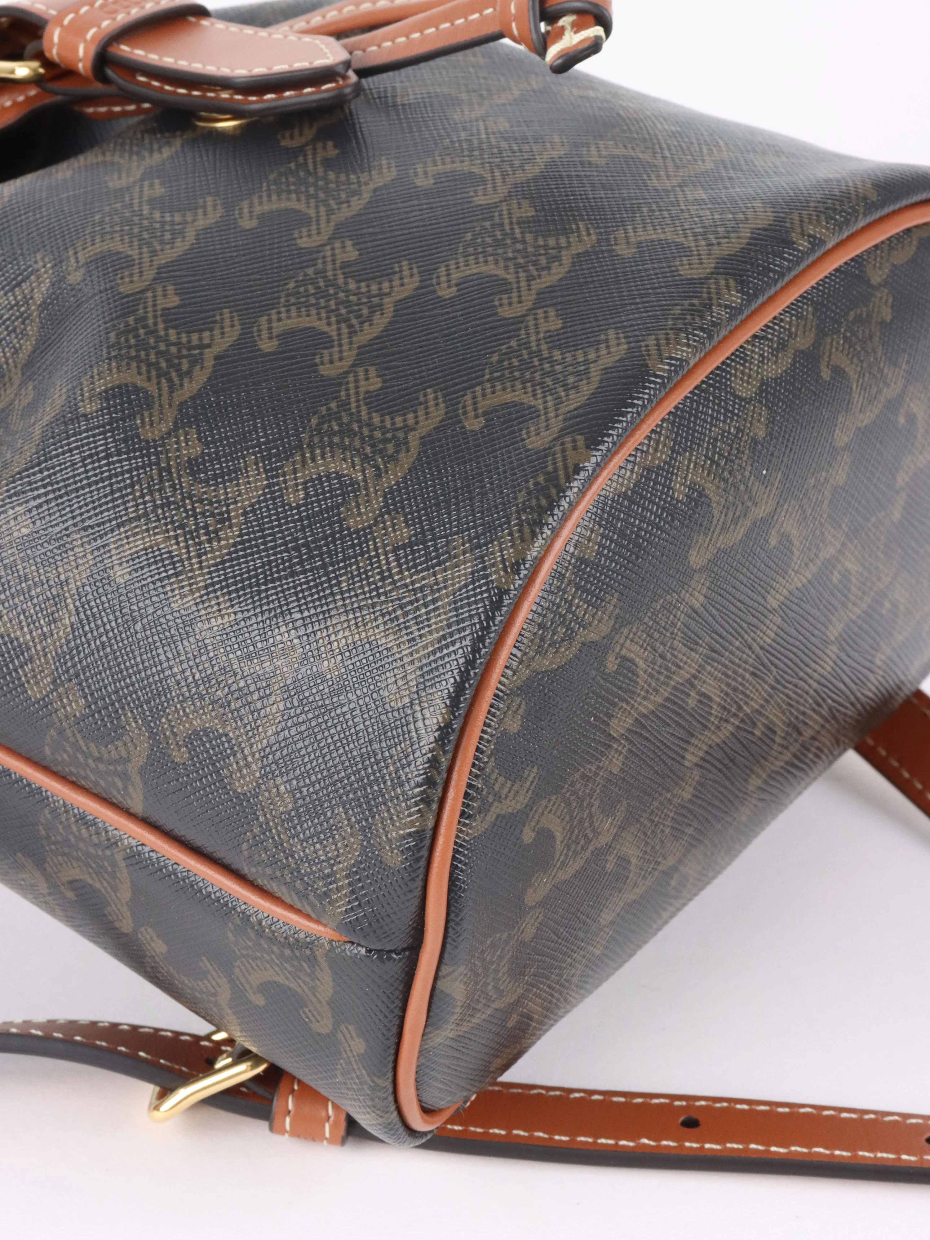 Celine Mini Triomphe Folco Backpack.