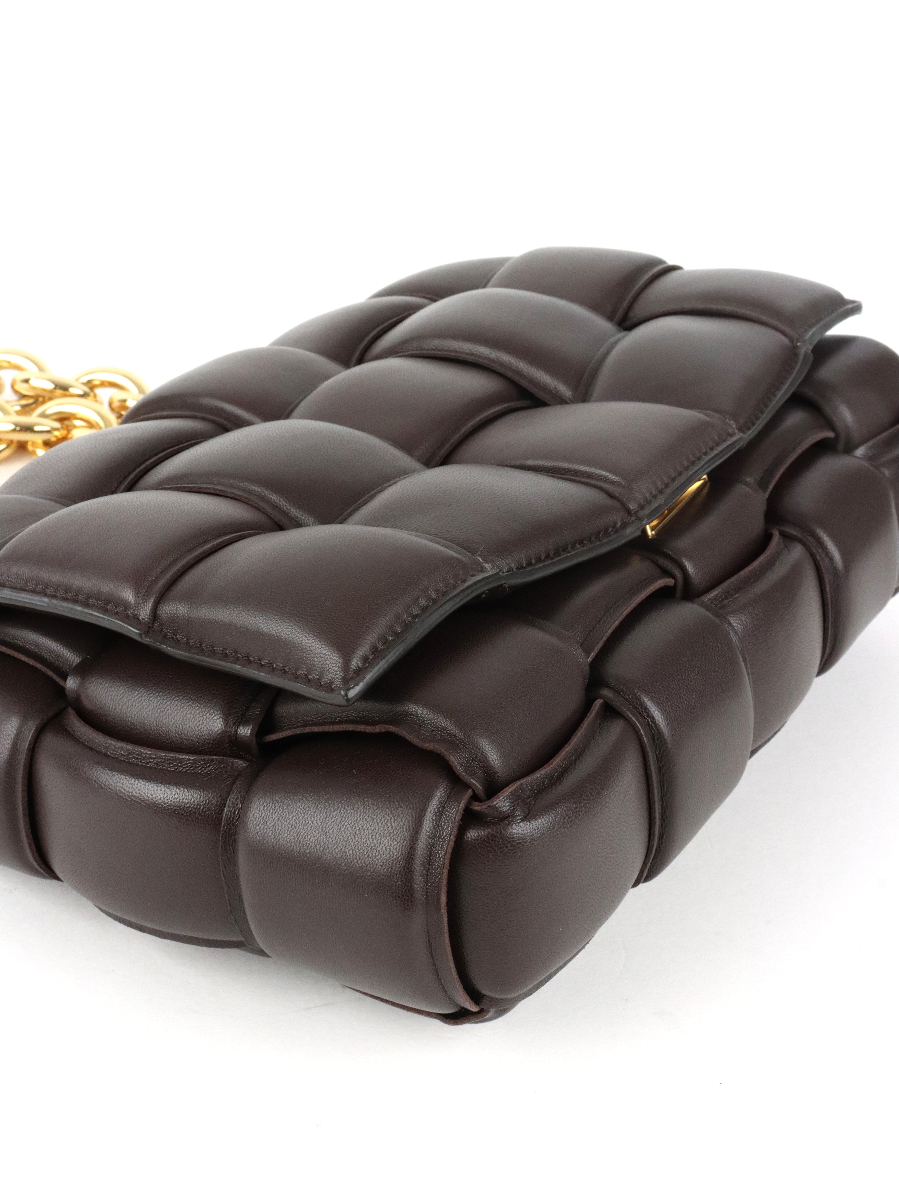 Bottega Veneta Chocolate Brown Padded Cassette Bag