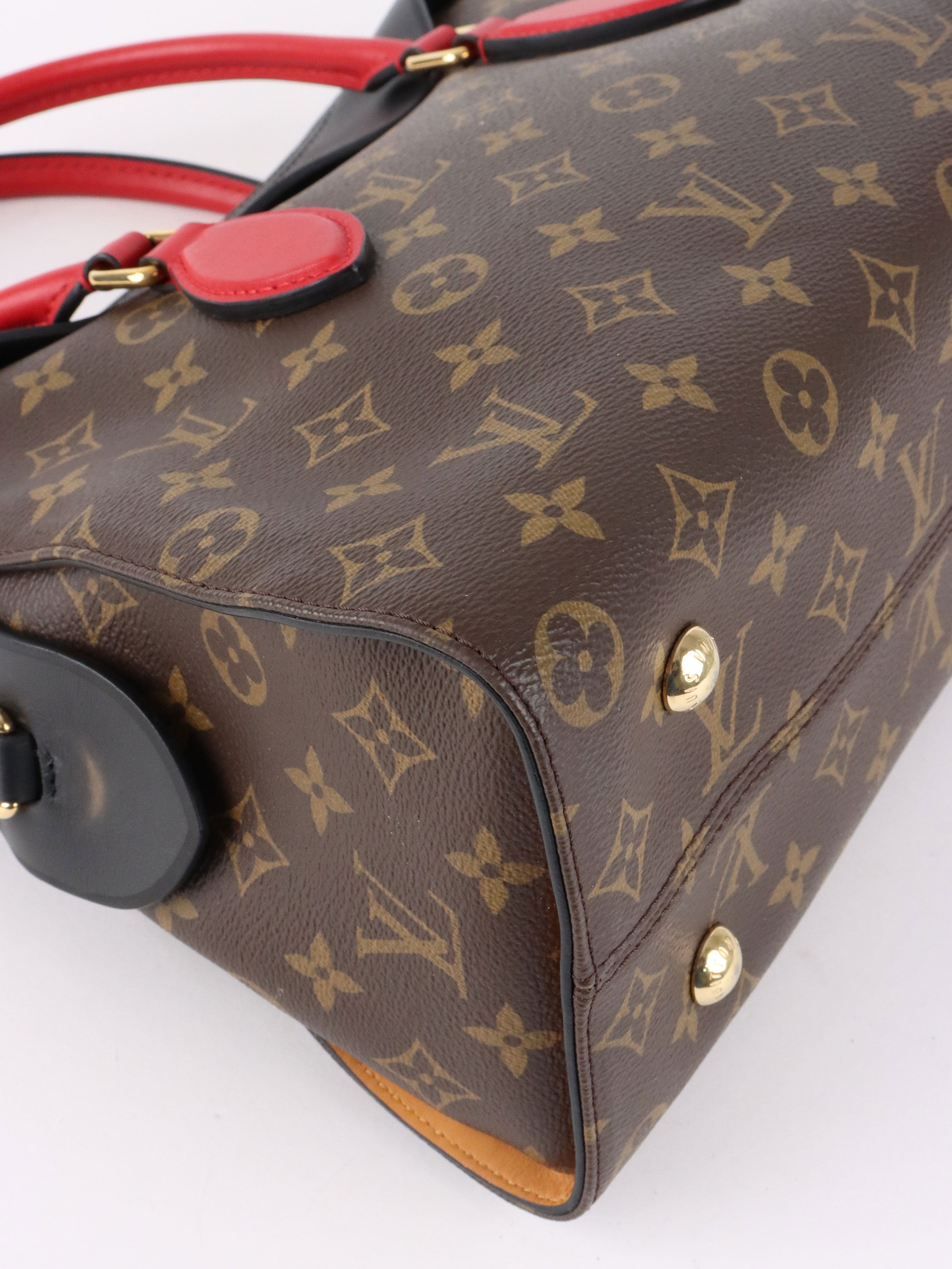 Louis Vuitton Black  Red Monogram Tuileries Bag