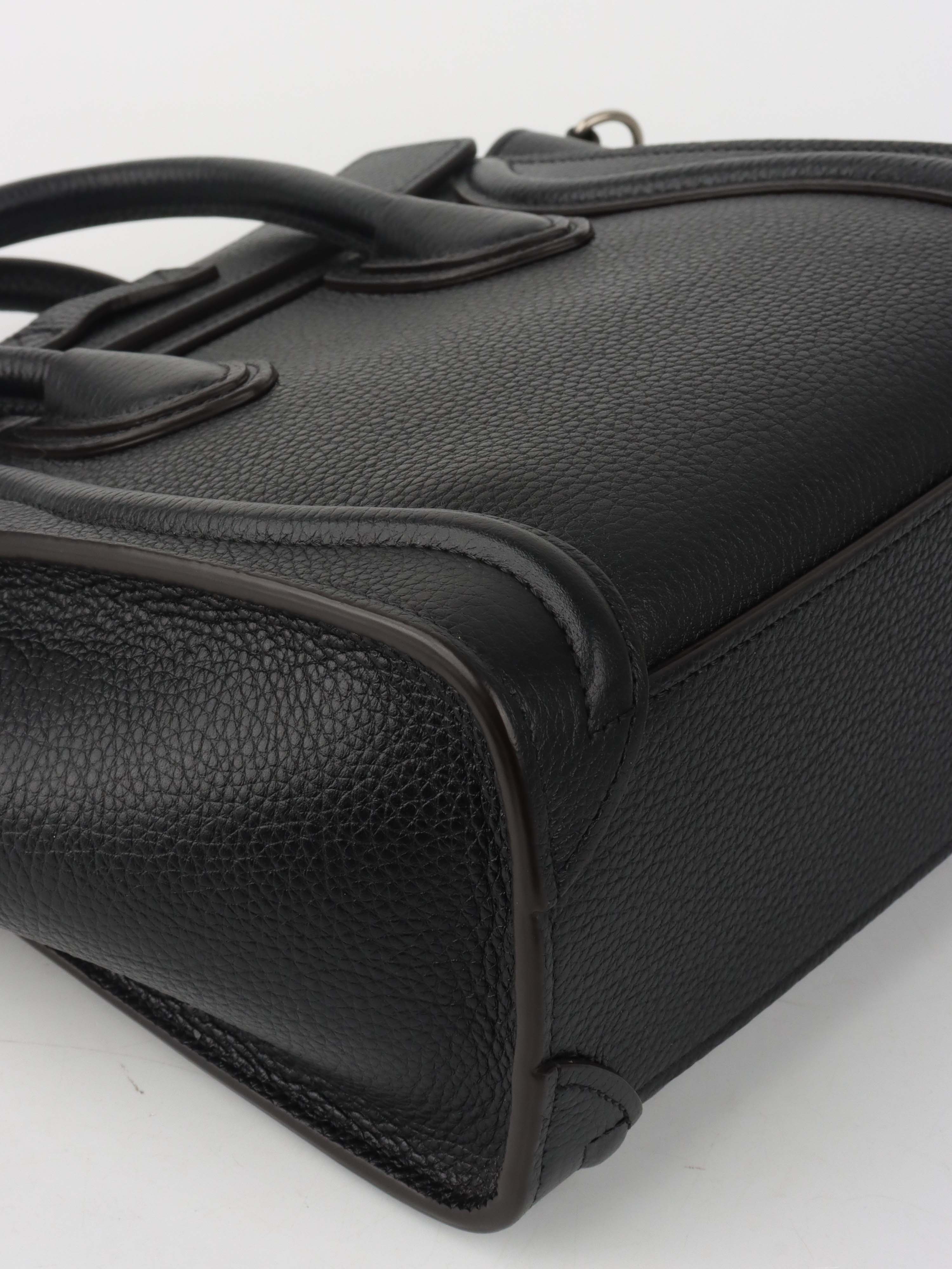 Celine Black Nano Luggage Bag