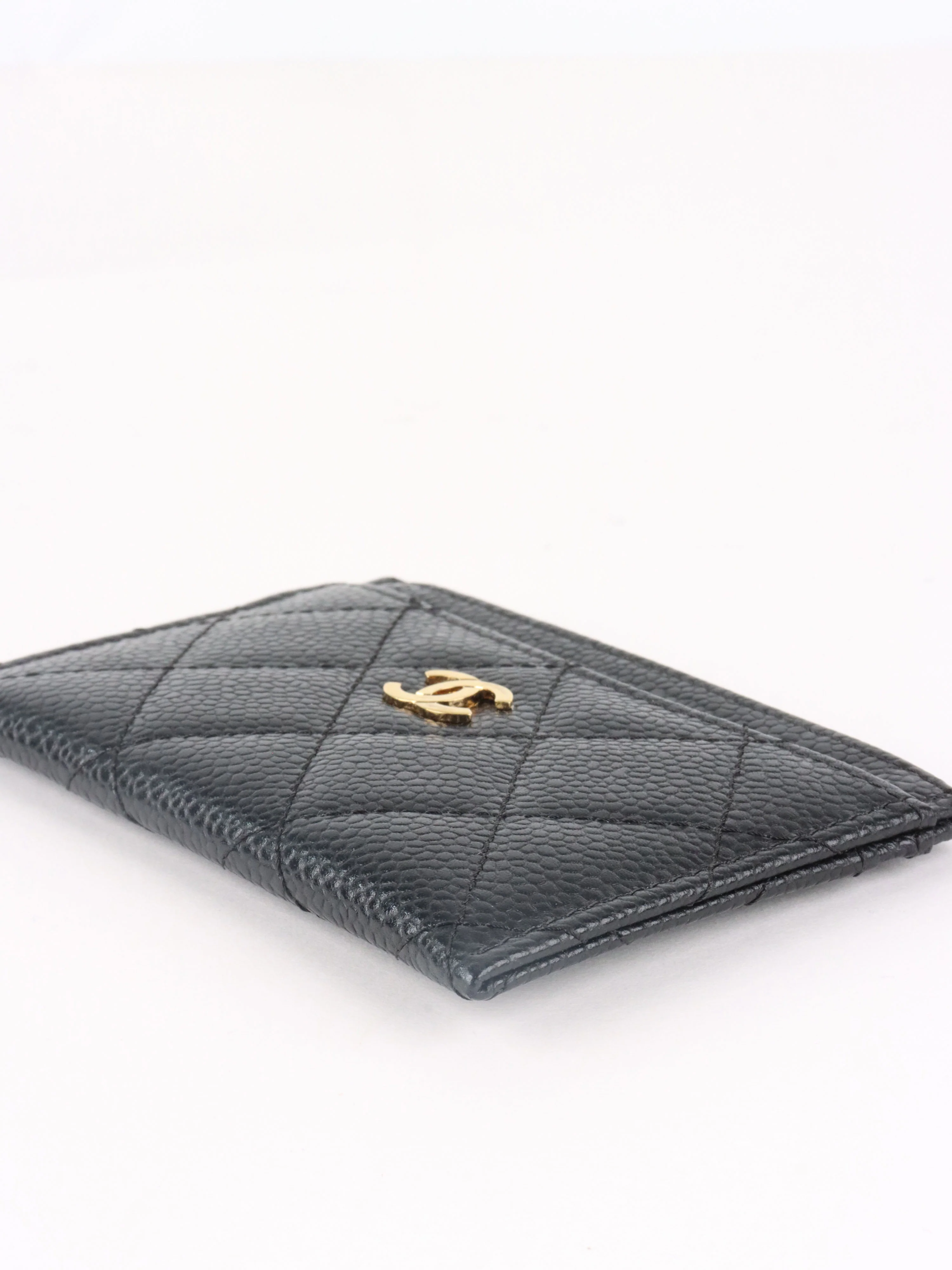 Chanel Black Caviar Classic Card Holder