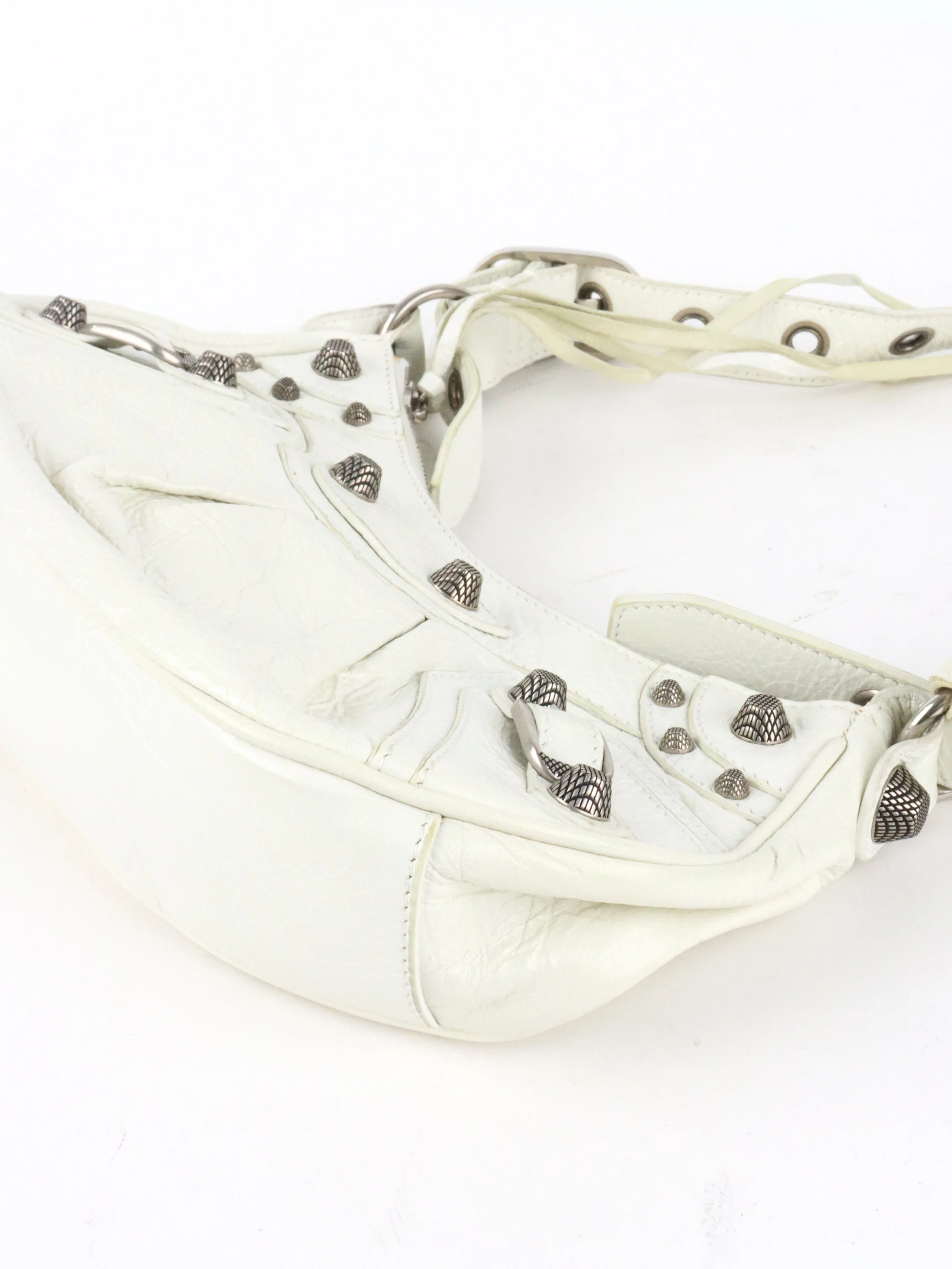 Balenciaga White Le Cagole XS Bag