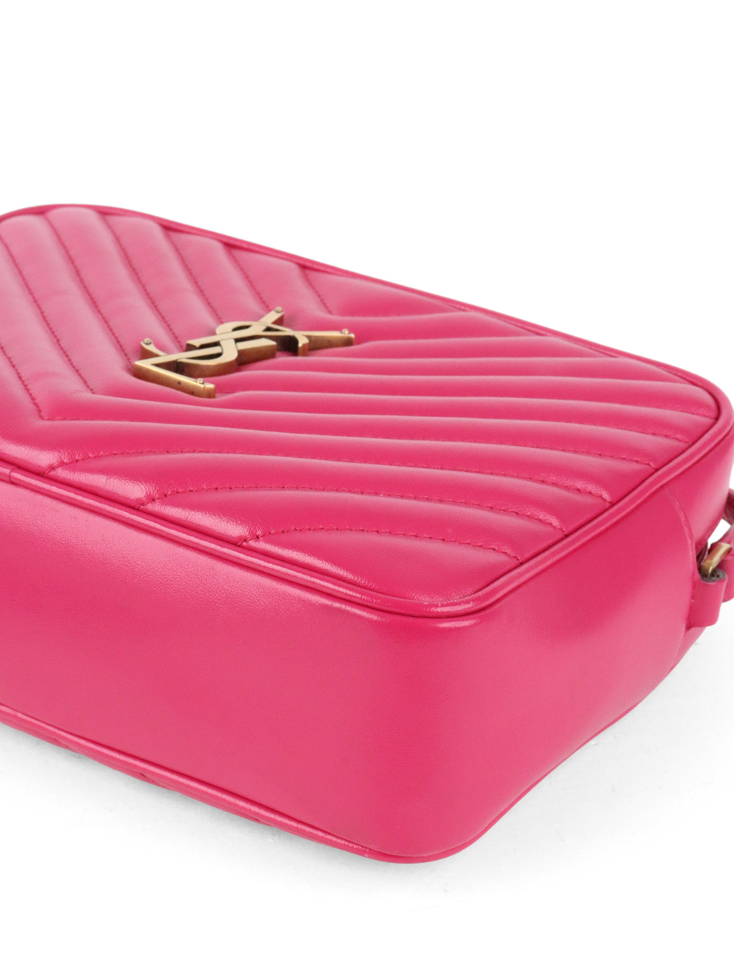 Saint Laurent Dark Pink  Lou Camera Bag