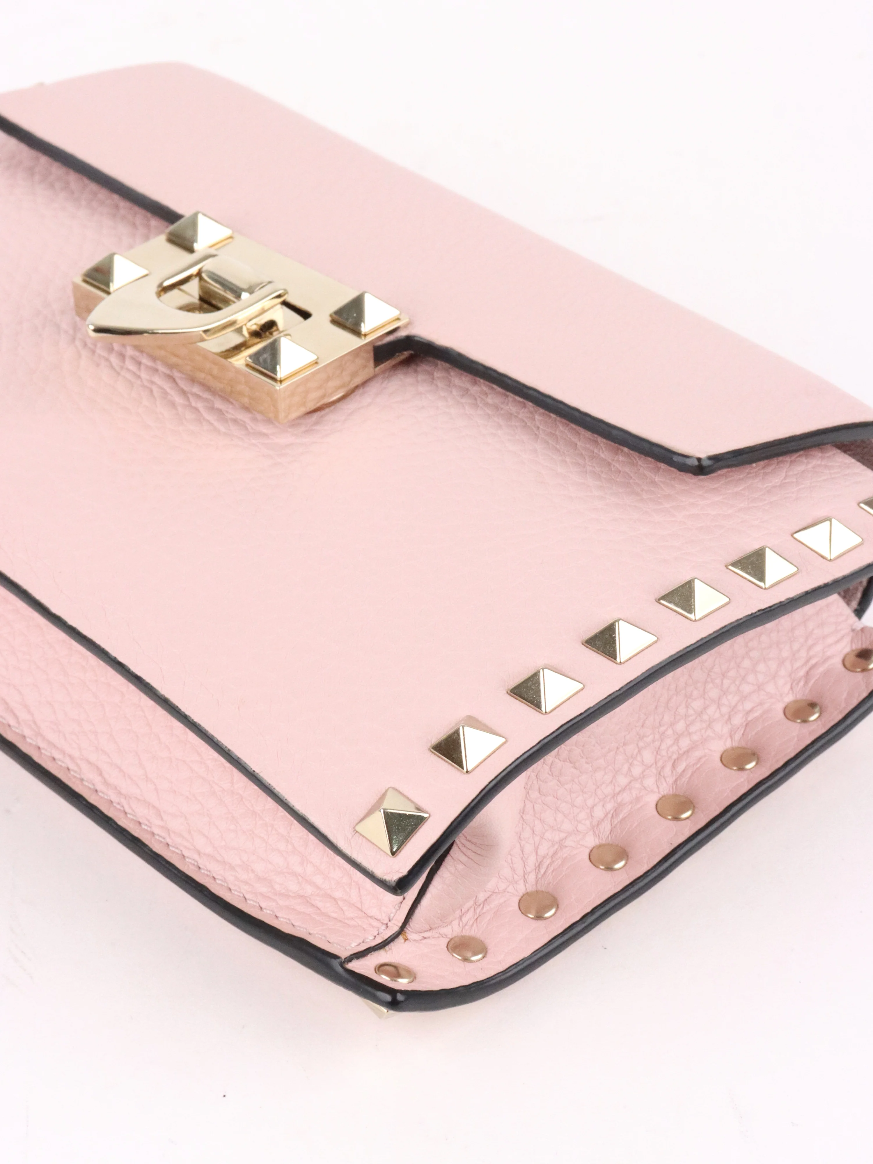 Valentino Rose Quartz Rockstuds Crossbody Bag