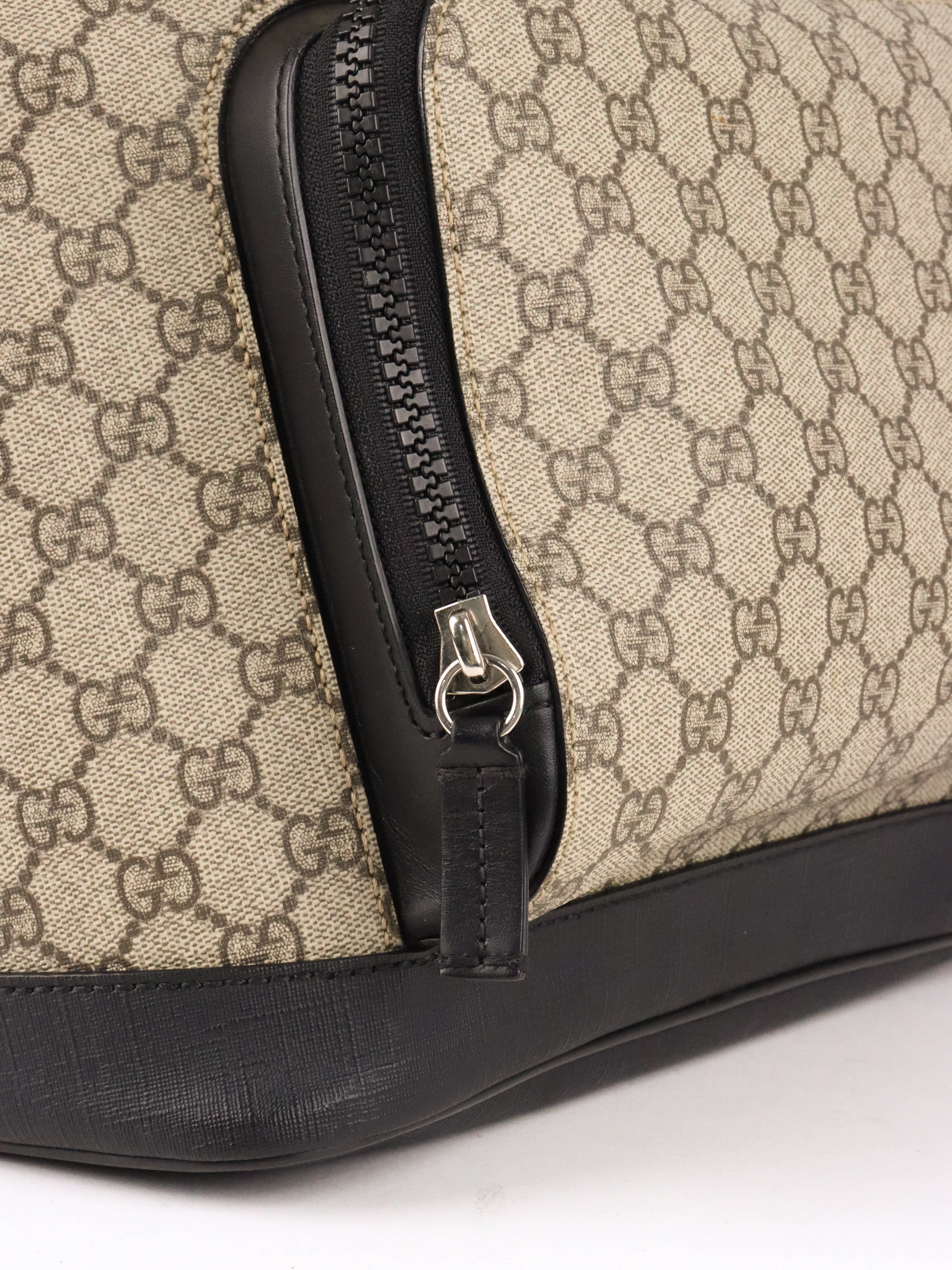 Gucci Large Ebony GG Supreme Backpack
