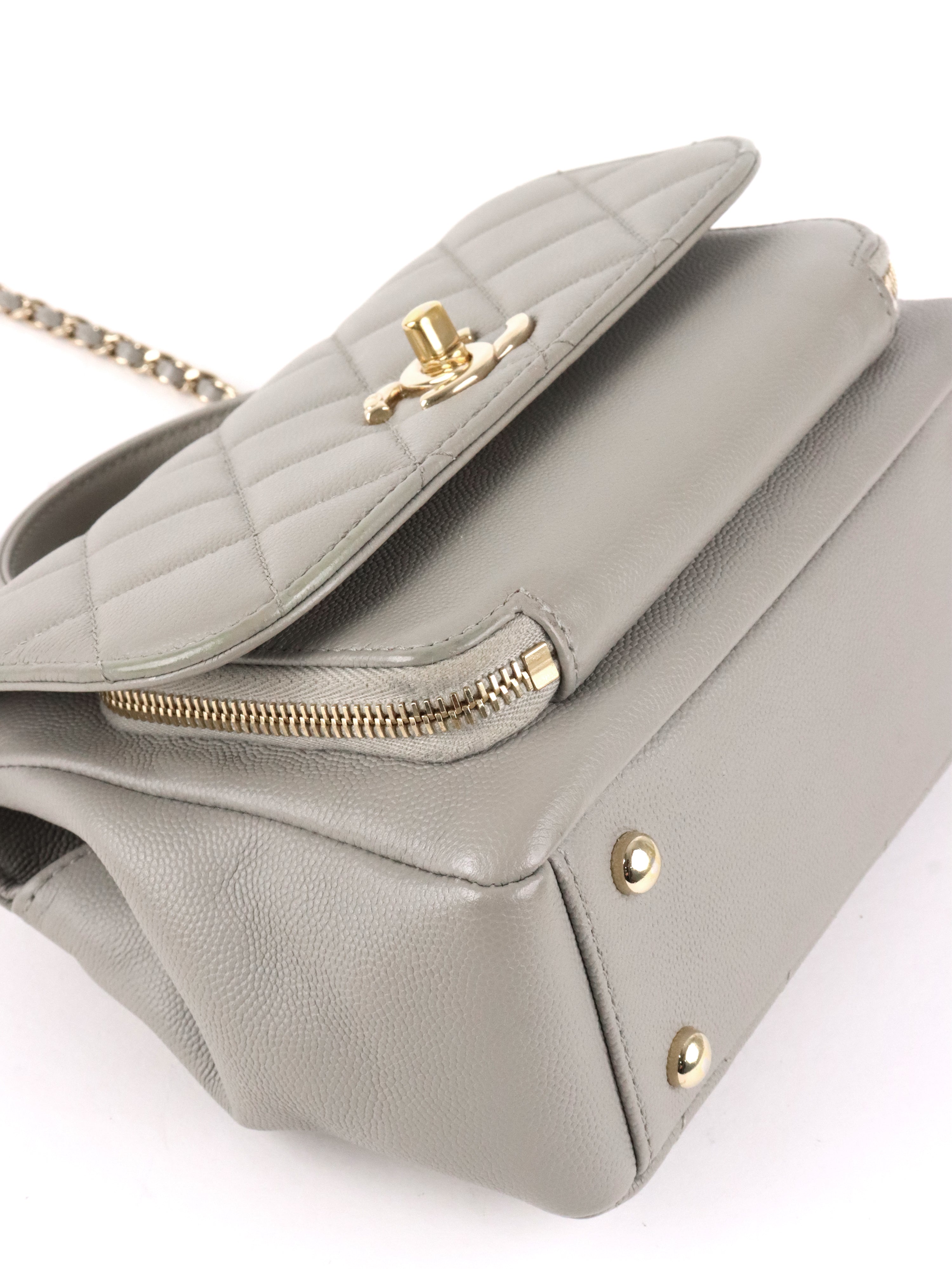 Chanel Small Grey Caviar Business Affinity LGHW